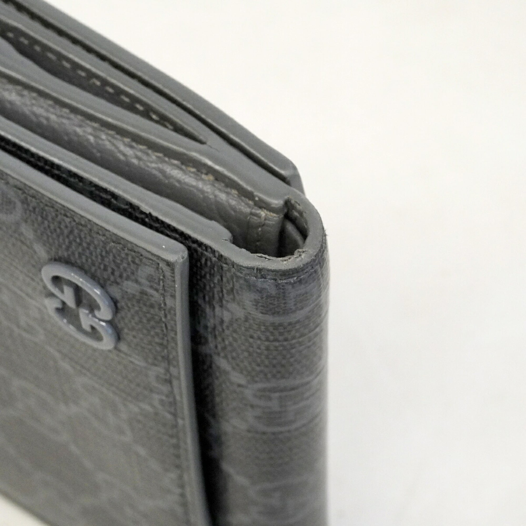 Gucci Black Pvc Wallet (Tri-Fold) (Pre-Owned)