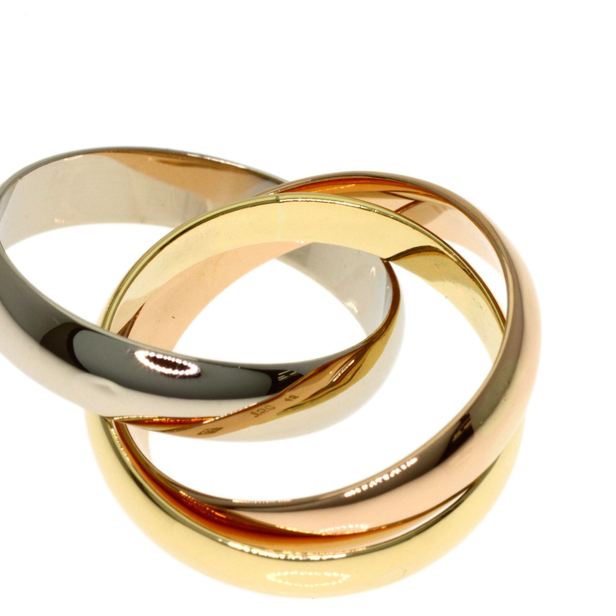 Cartier Gold Silver Yellow Gold (18K) Pink Gold (18K) White Gold (18K) Band Ring (Pre-Owned)