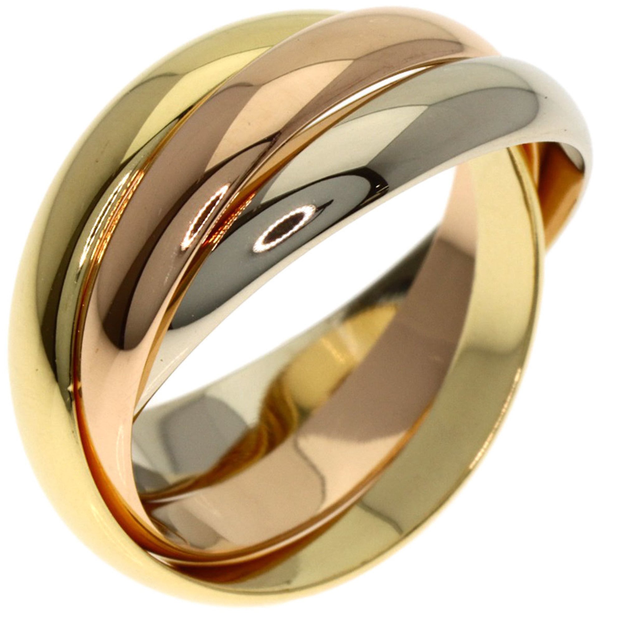 Cartier Trinity Yellow Gold (18K) Pink Gold (18K) White Gold (18K) Band Ring (Pre-Owned)
