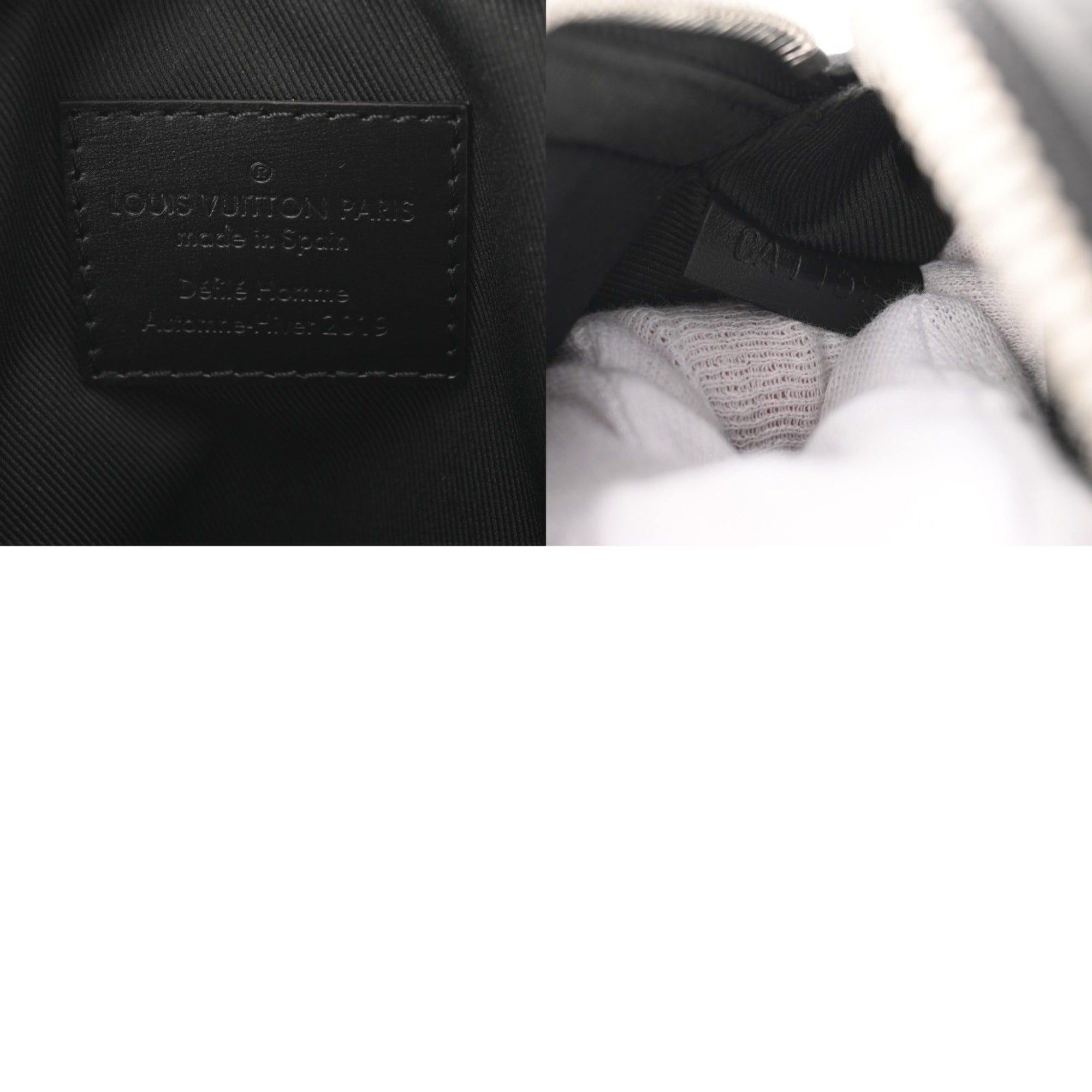 Louis Vuitton Black Leather Shoulder Bag