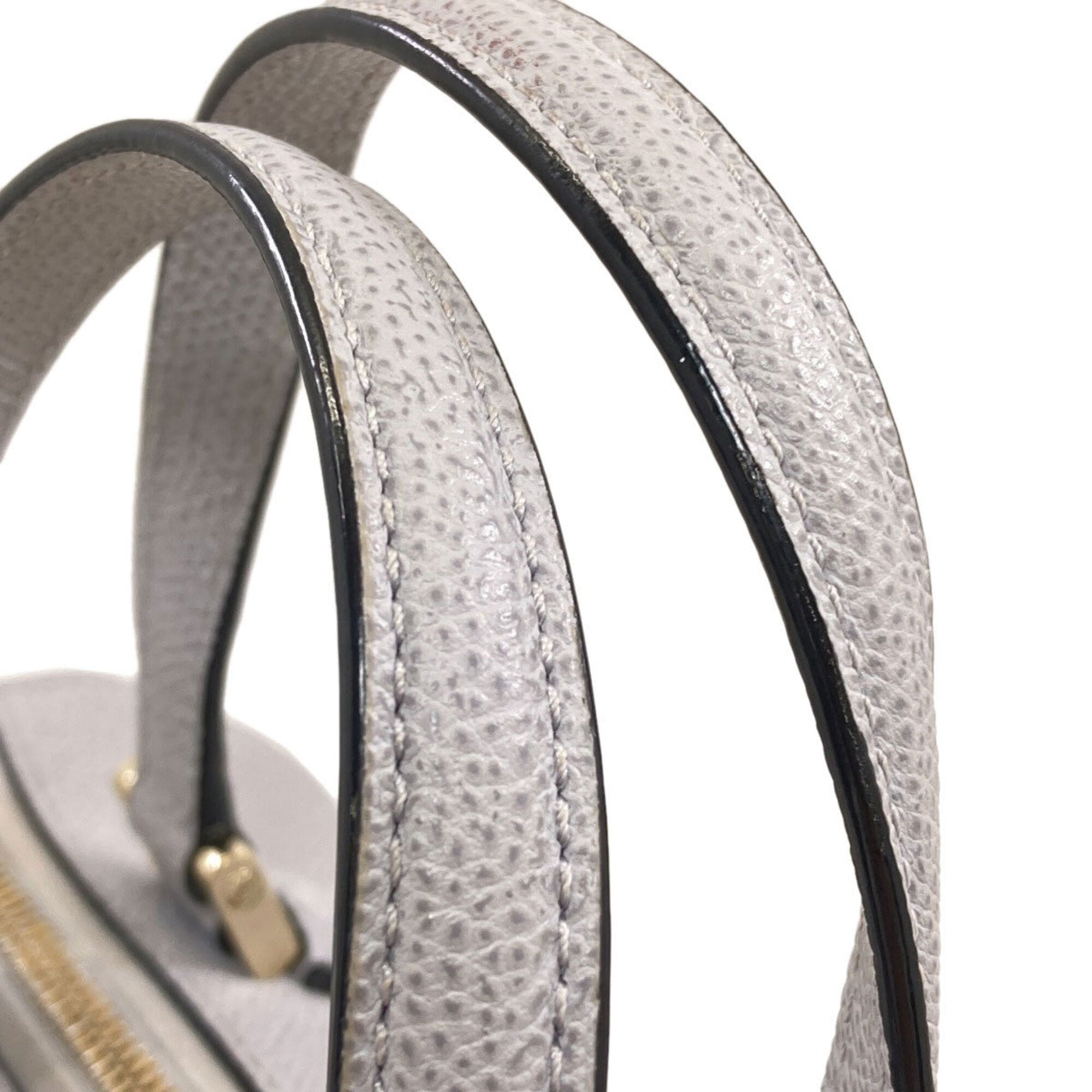Valextra Light Gray Leather Handbag (Pre-Owned)