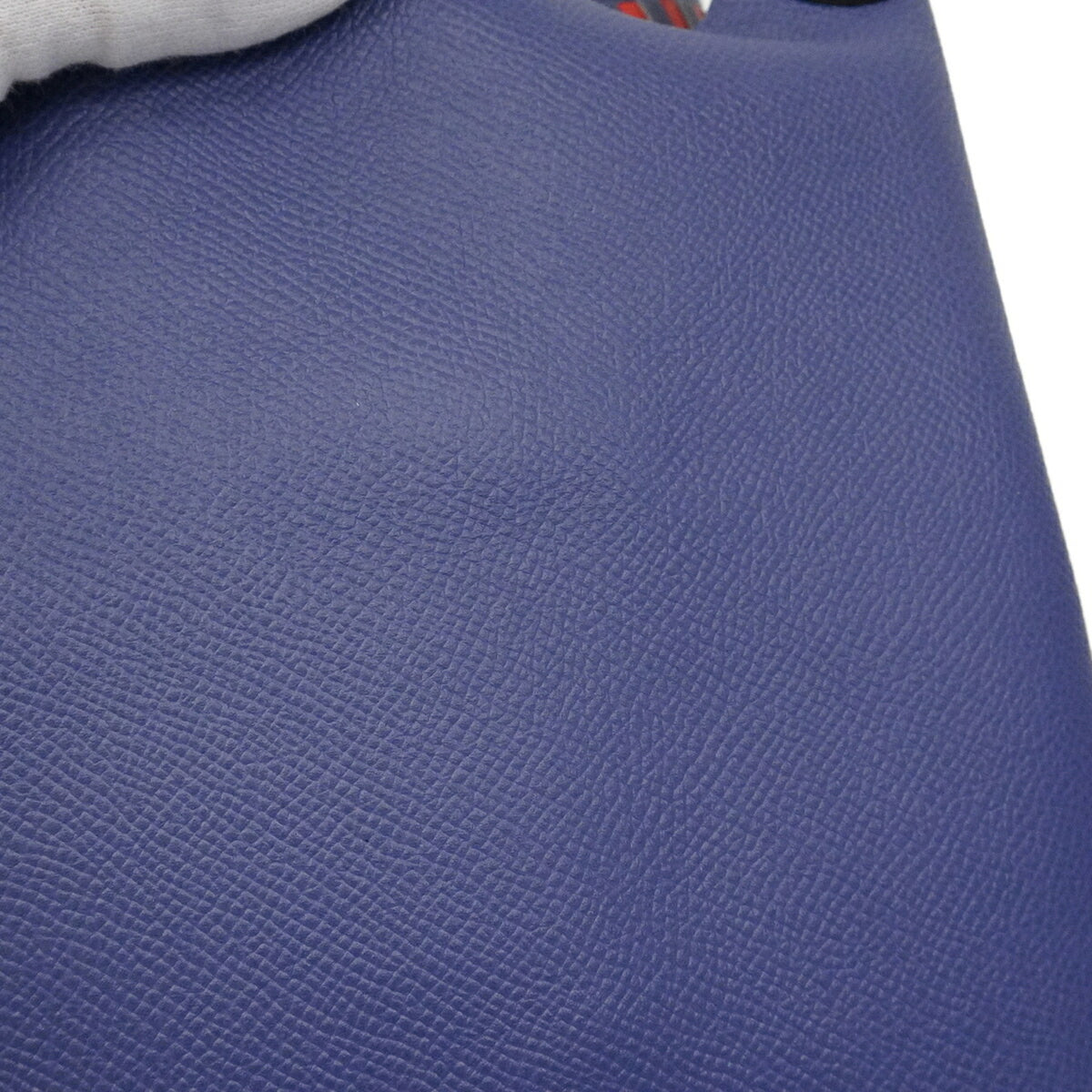 Hermes Blue Leather Handbag (Pre-Owned)