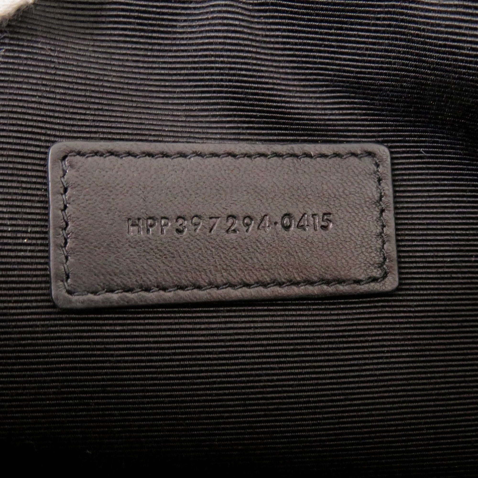 Yves Saint Laurent Black Canvas Leather Clutch Bag (Pre-Owned)