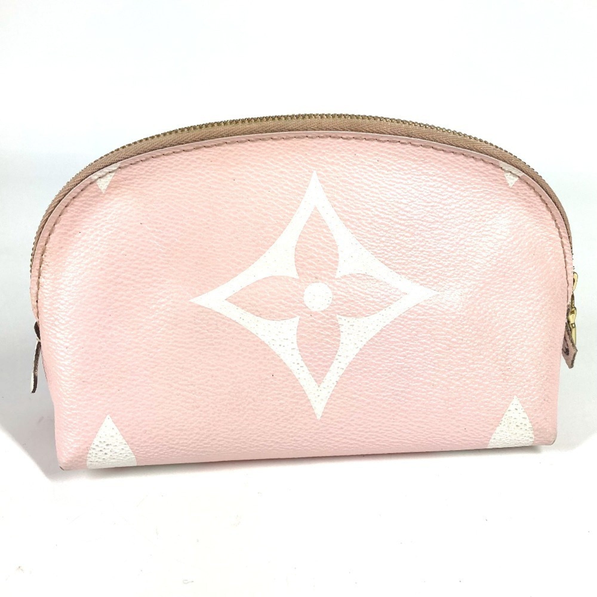 Louis Vuitton Pink Red Color Monogram Pouch (Pre-Owned)