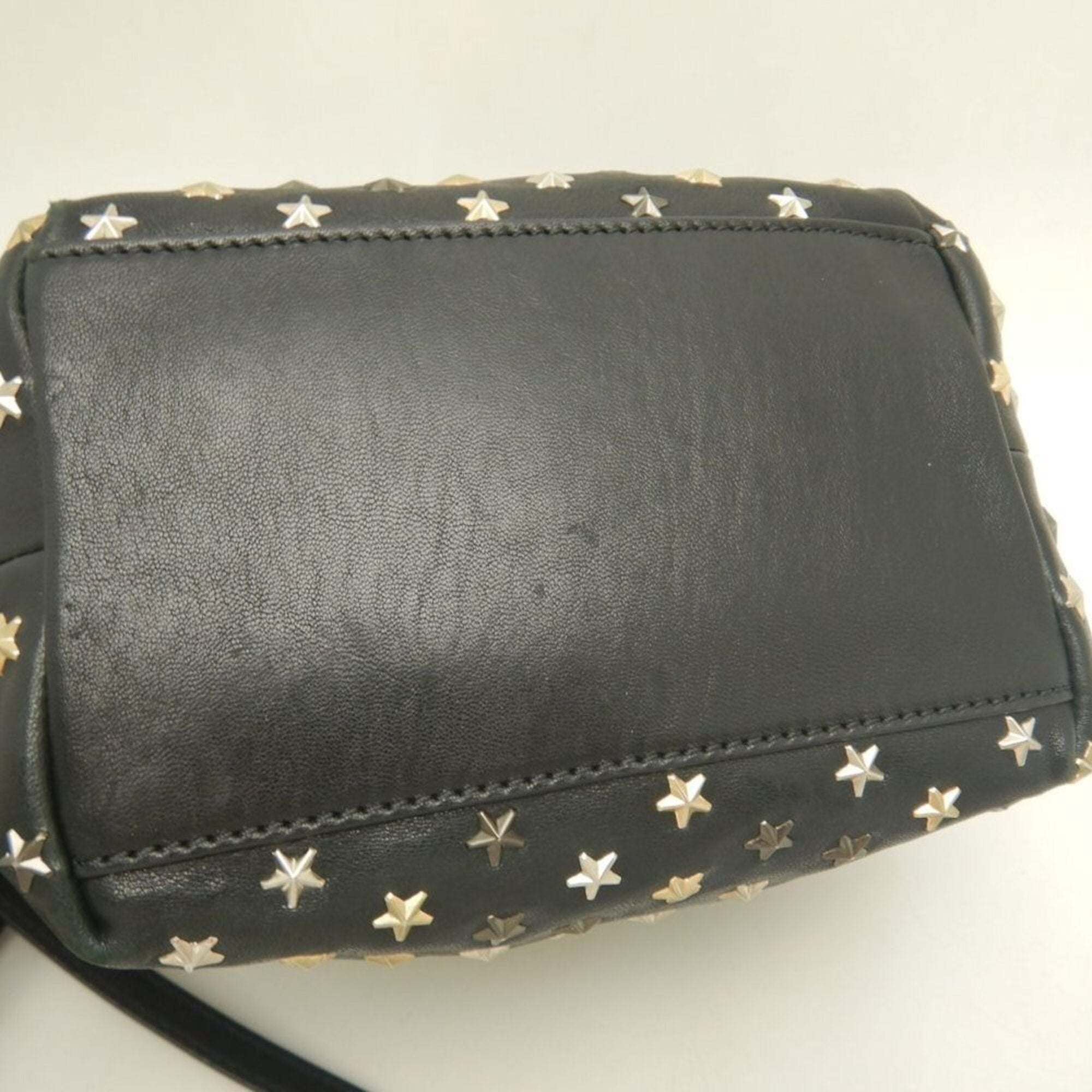Jimmy Choo Black Leather Handbag (Pre-Owned)