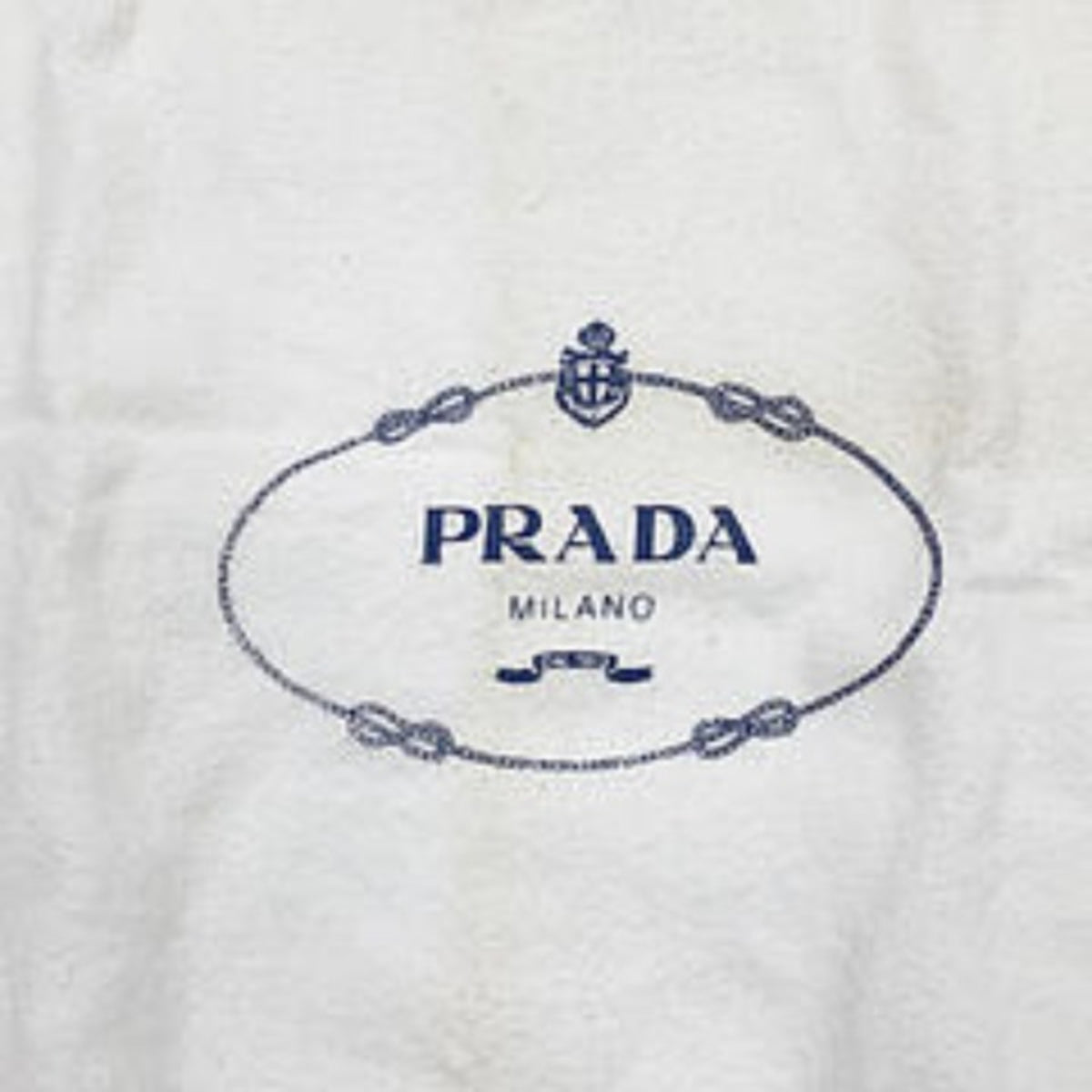 Prada Red Color Denim Tote Bag (Pre-Owned)