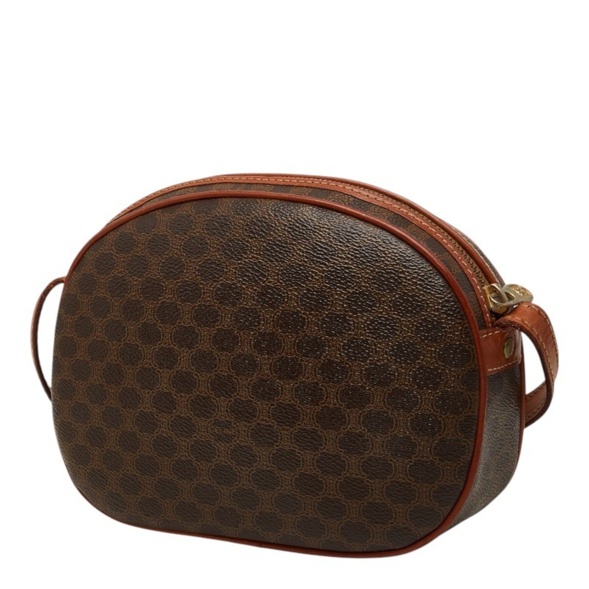 Celine Brown Pvc Leather Shoulder Bag (Pre-Owned)