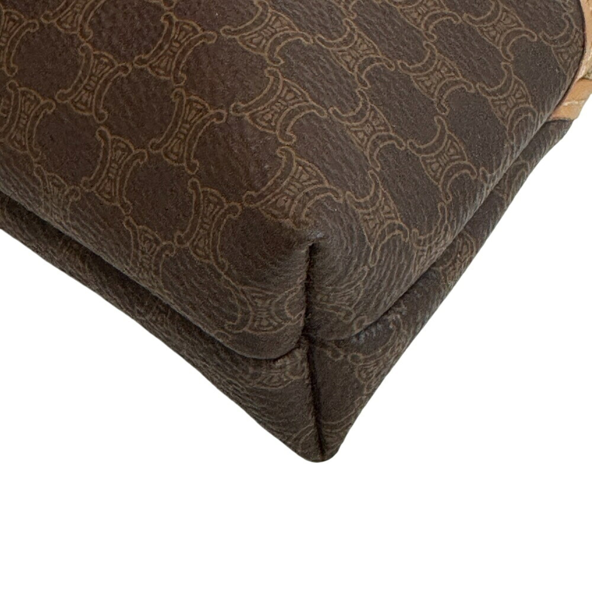 Celine Brown Leather Pouch Vanity Bag (Pre-Owned)