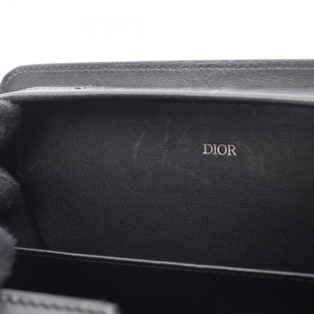 Christian Dior Black Leather Handbag Shoulder Bag (Pre-Owned)