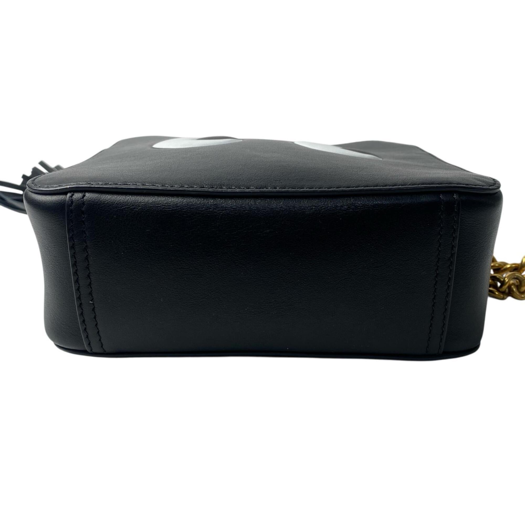 Anya Hindmarch Black Leather Shoulder Bag (Pre-Owned)