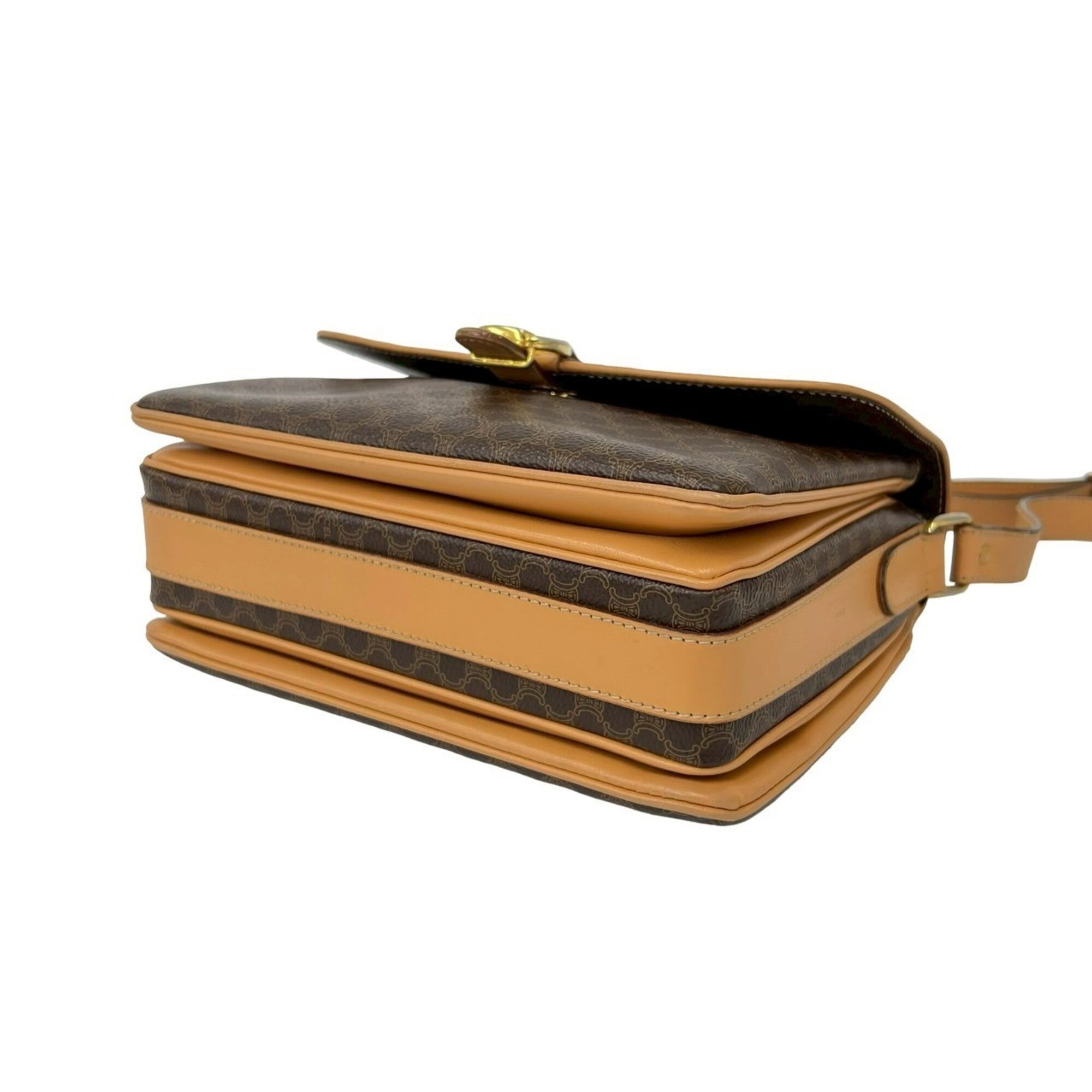 Celine Brown Leather Pvc Shoulder Bag (Pre-Owned)