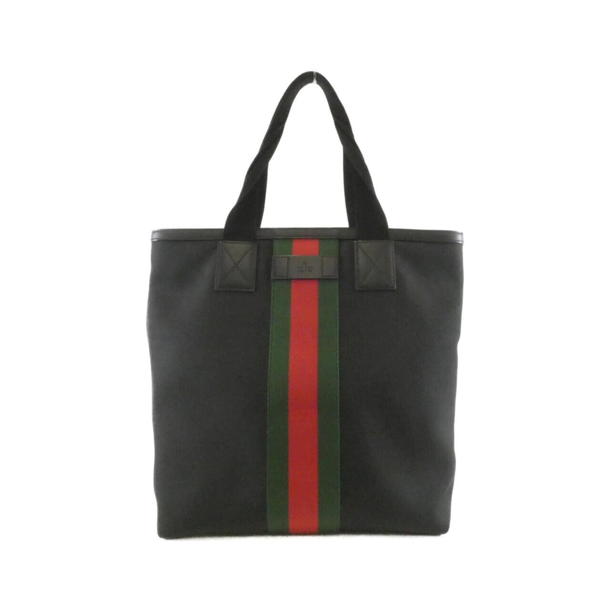 Gucci Black Canvas Handbag (Pre-Owned)