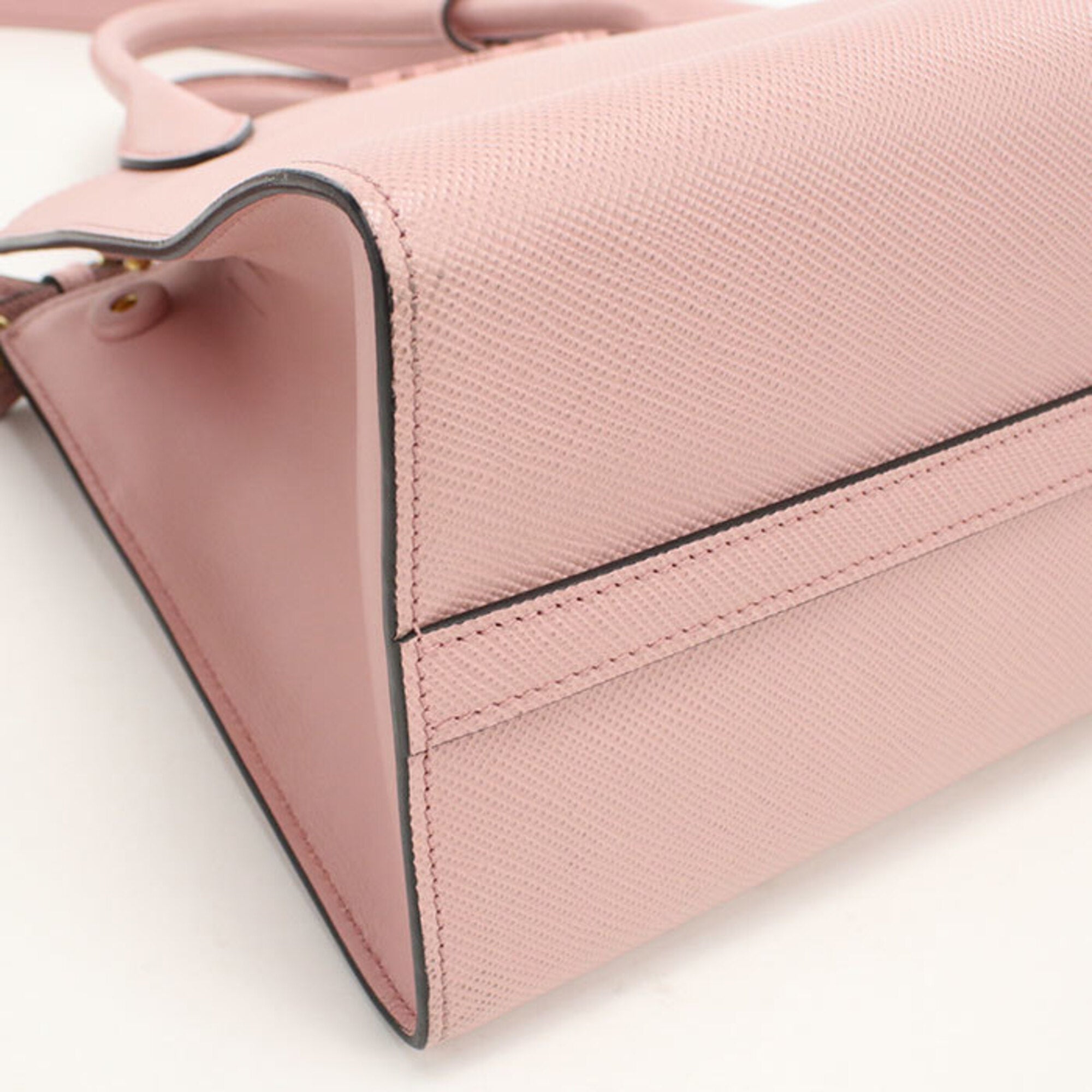 Prada Pink Leather Tote Bag (Pre-Owned)