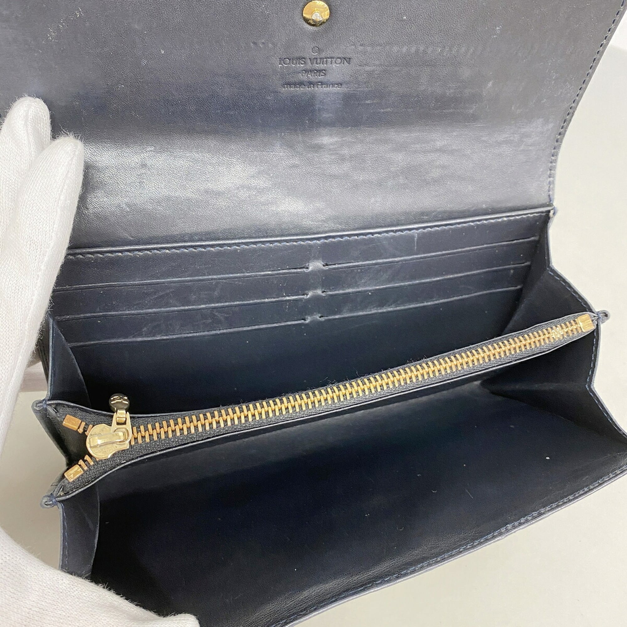 Louis Vuitton Blue Infini Long Wallet (Bi-Fold) (Pre-Owned)