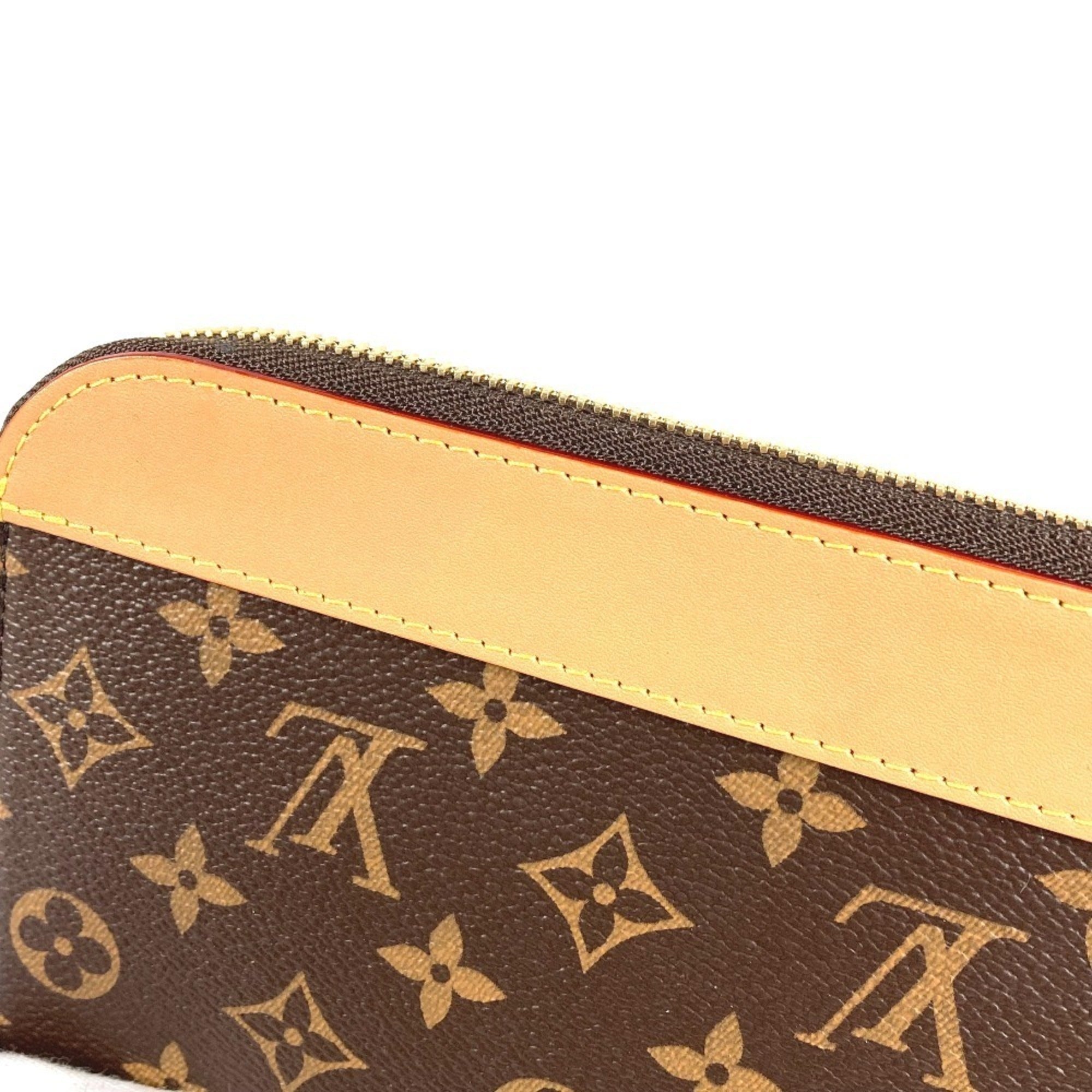 Louis Vuitton Brown Monogram Clutch Bag Pochette Pouch (Pre-Owned)