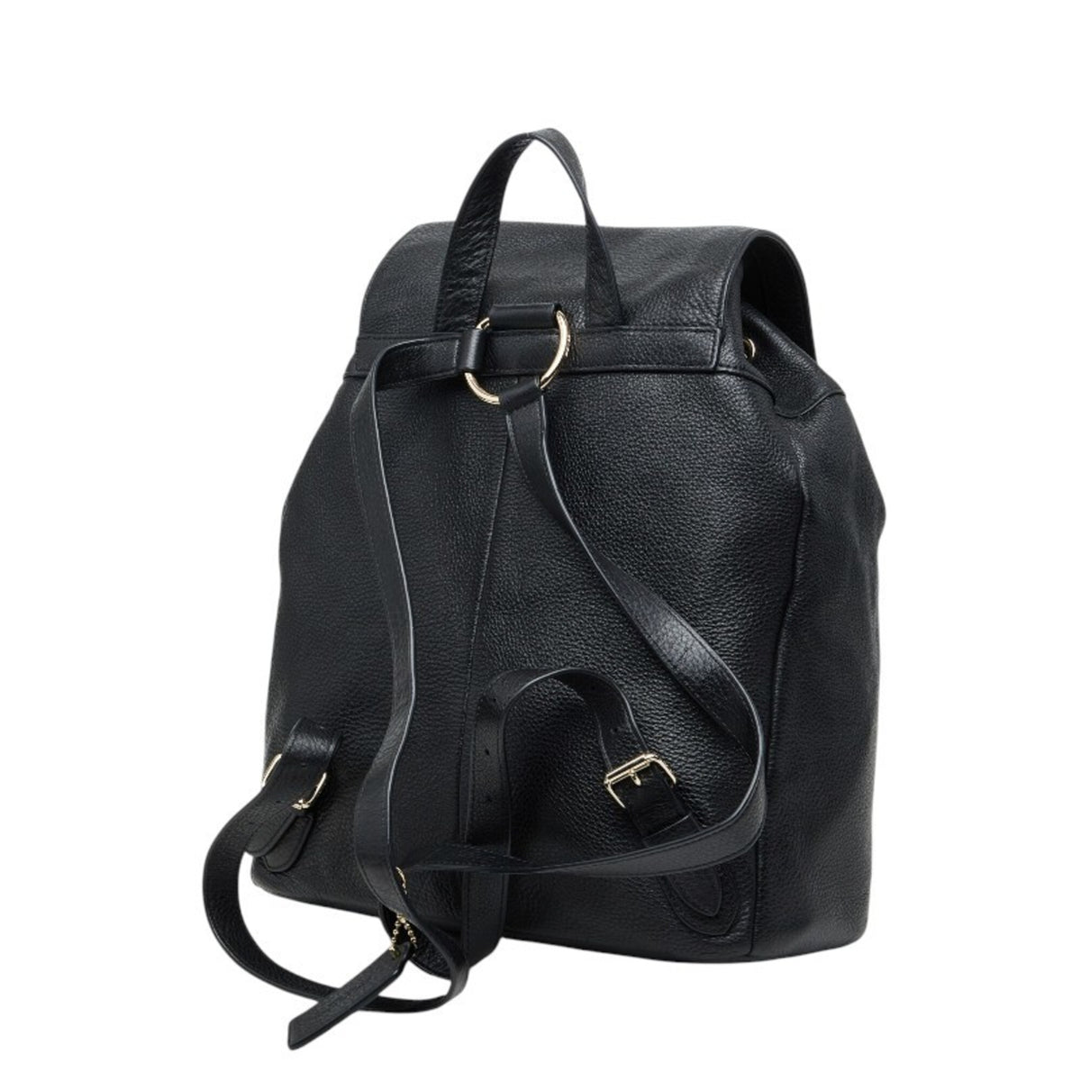 Coach Black Leather Backpack (Pre-Owned)