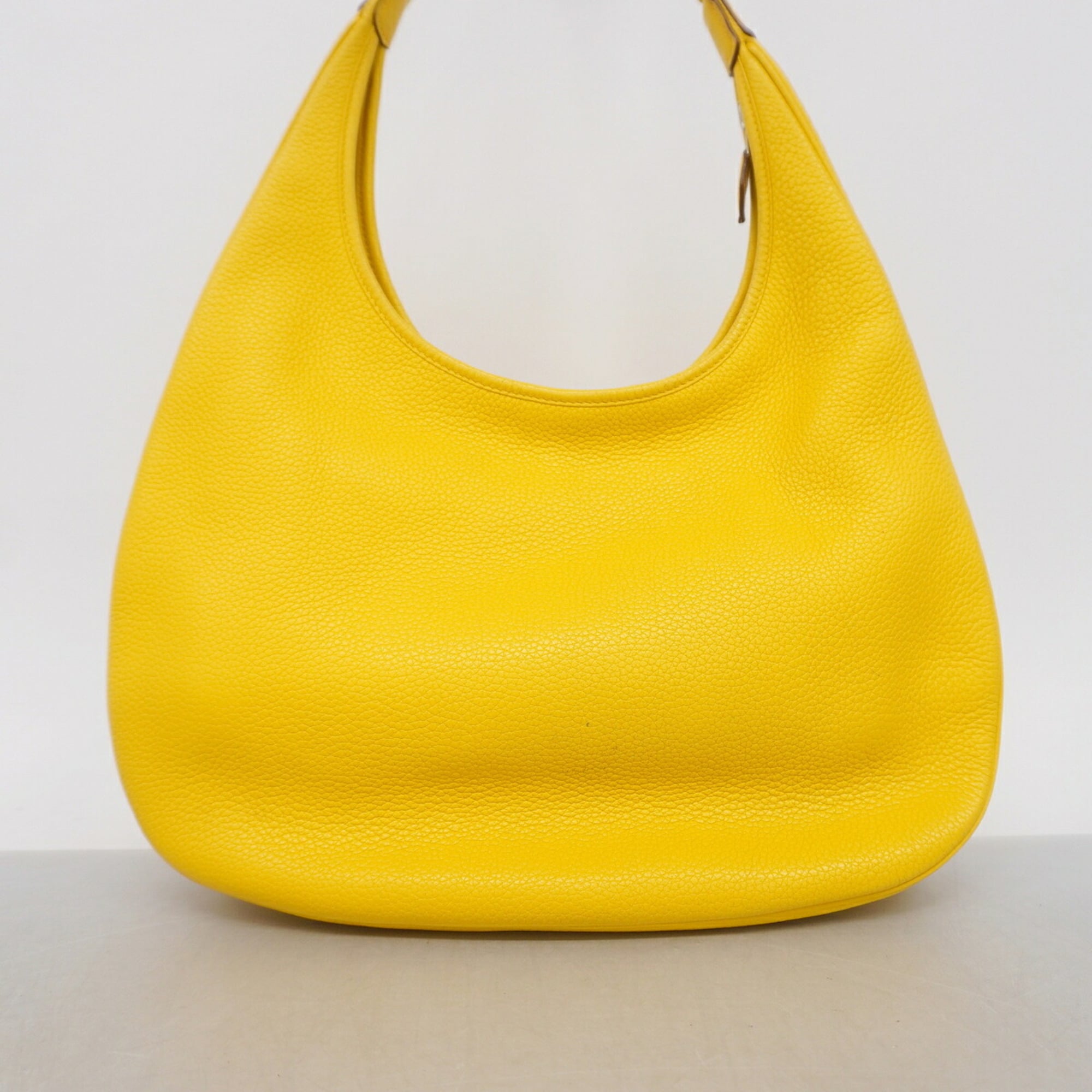 Hermes Yellow Taurillon Clemence Leather Shoulder Bag (Pre-Owned)