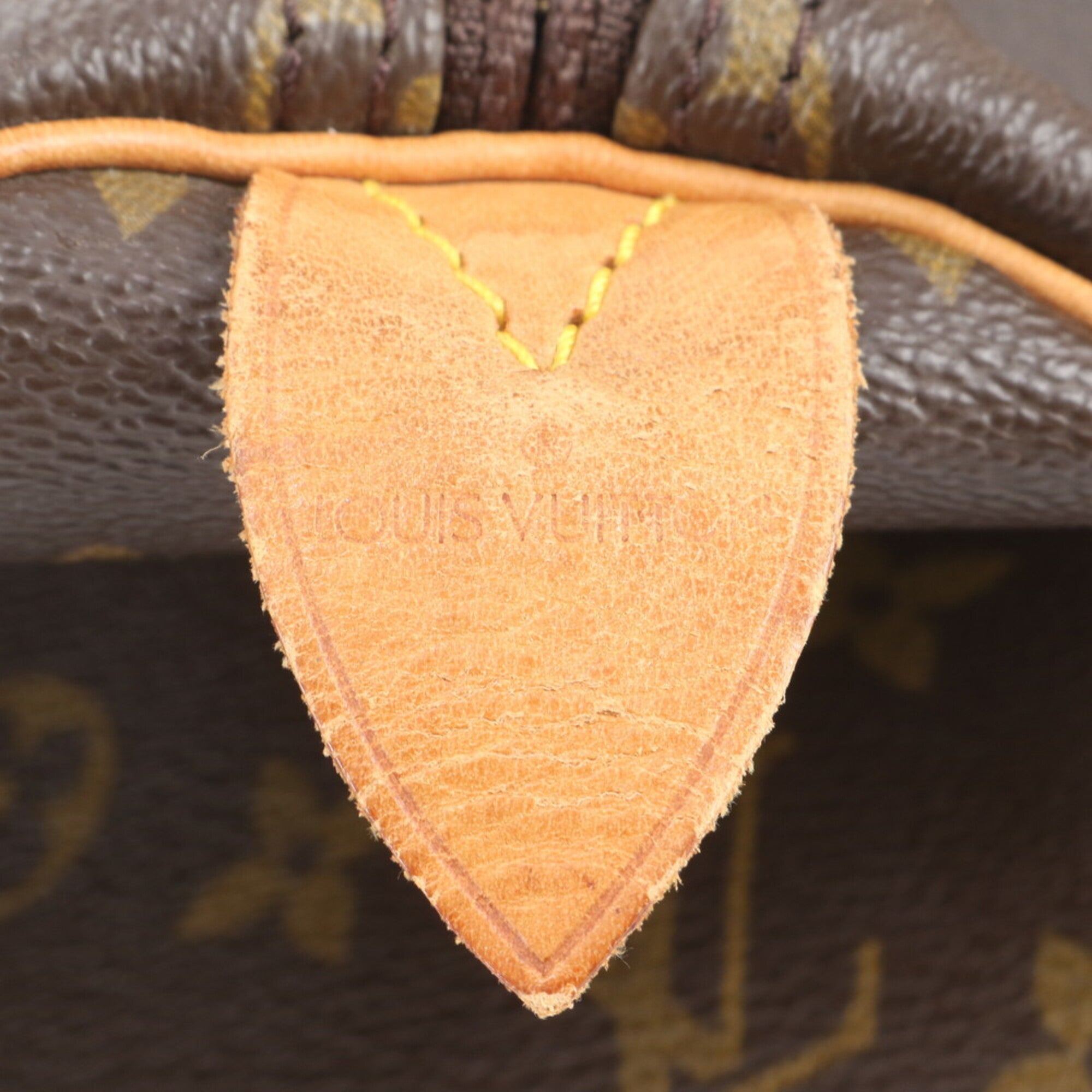 Louis Vuitton Brown Leather Coated Canvas Boston Bag Tote Bag (Pre-Owned)