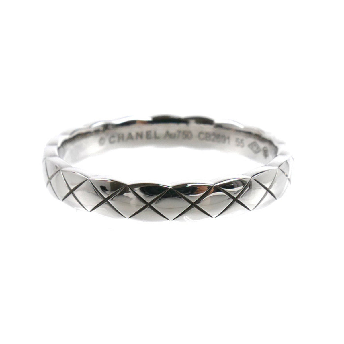 Chanel White Gold (18K) Band Ring (Pre-Owned)