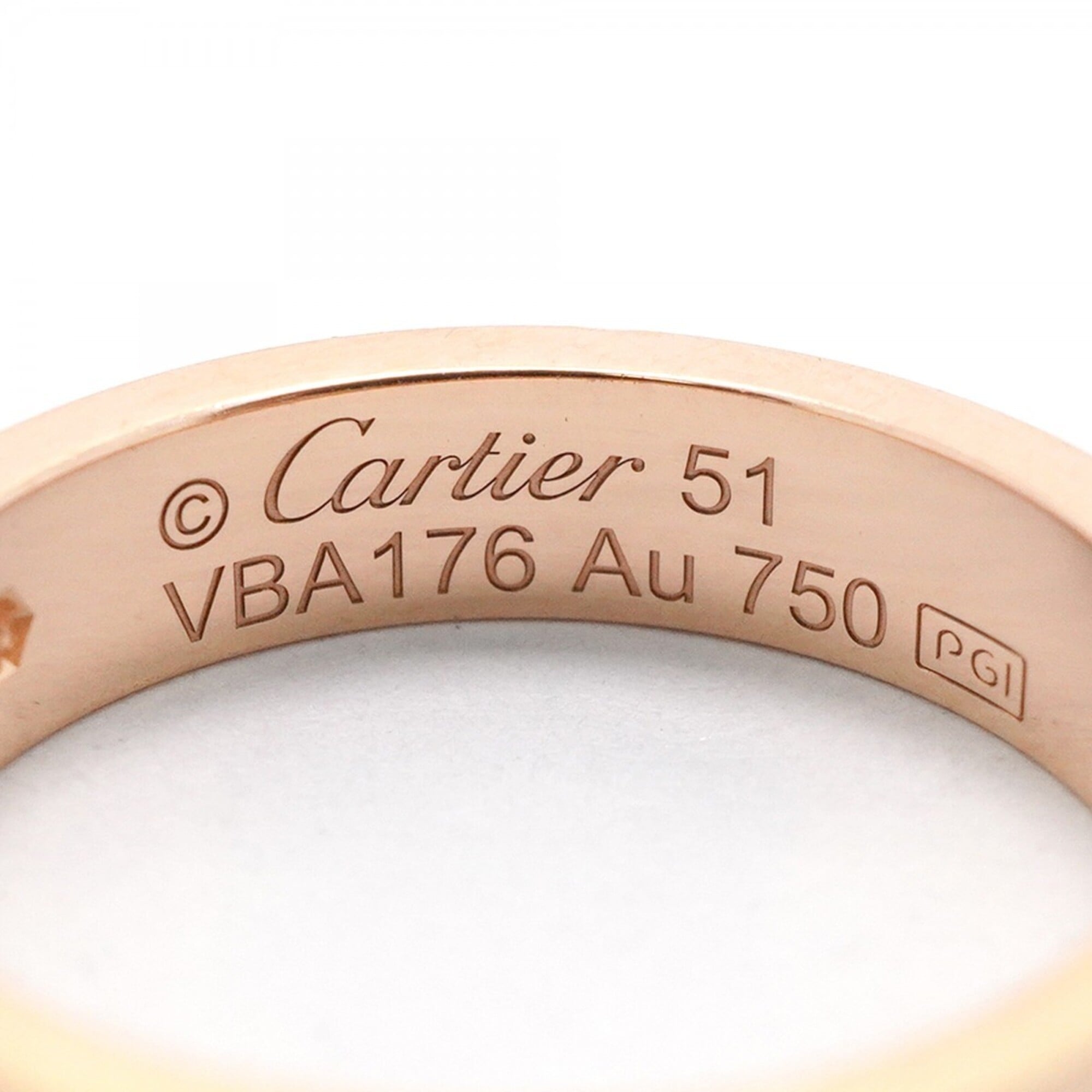 Cartier Pink Gold (18K) Band Ring (Pre-Owned)