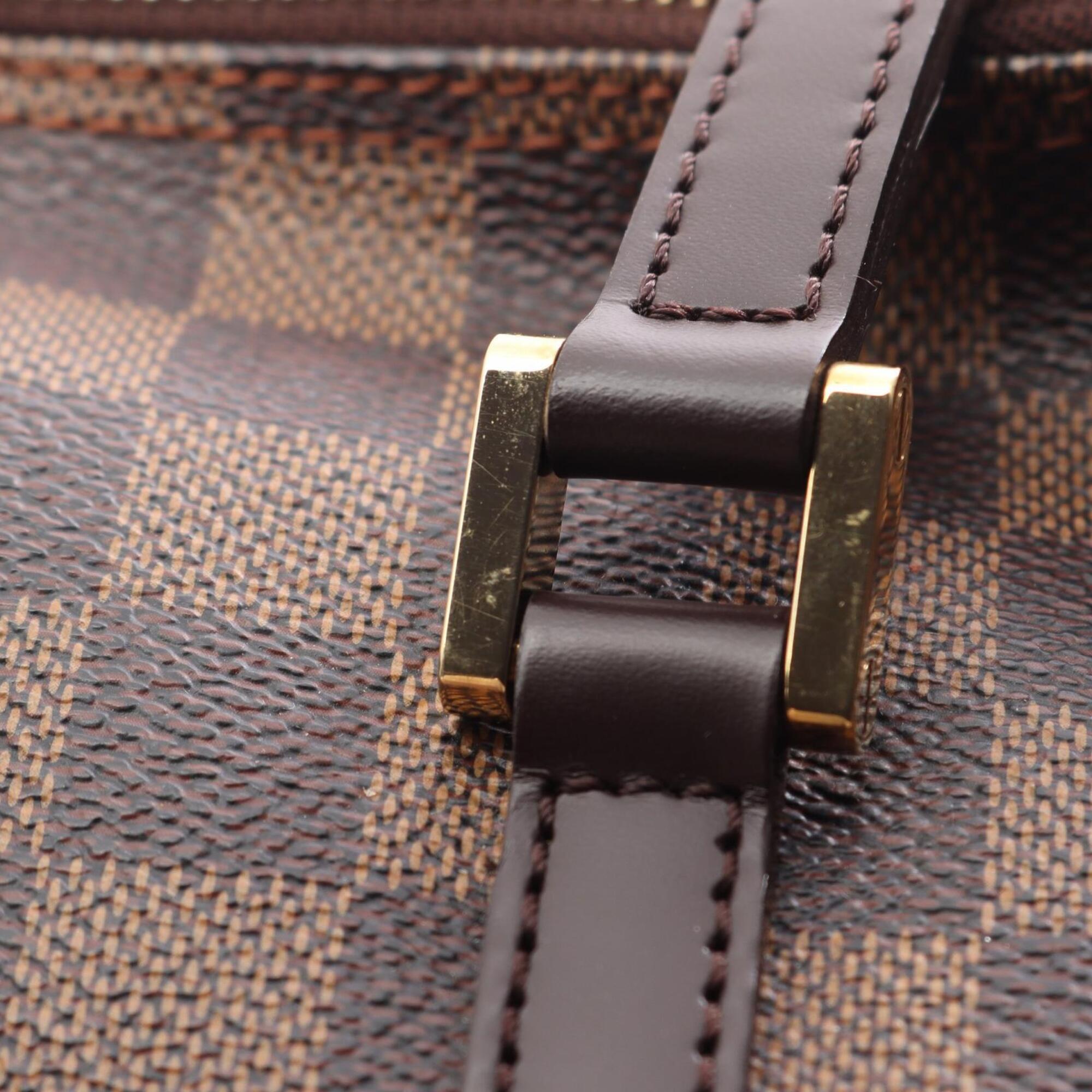 Louis Vuitton Brown Damier Canvas Coated Canvas Leather Handbag (Pre-Owned)