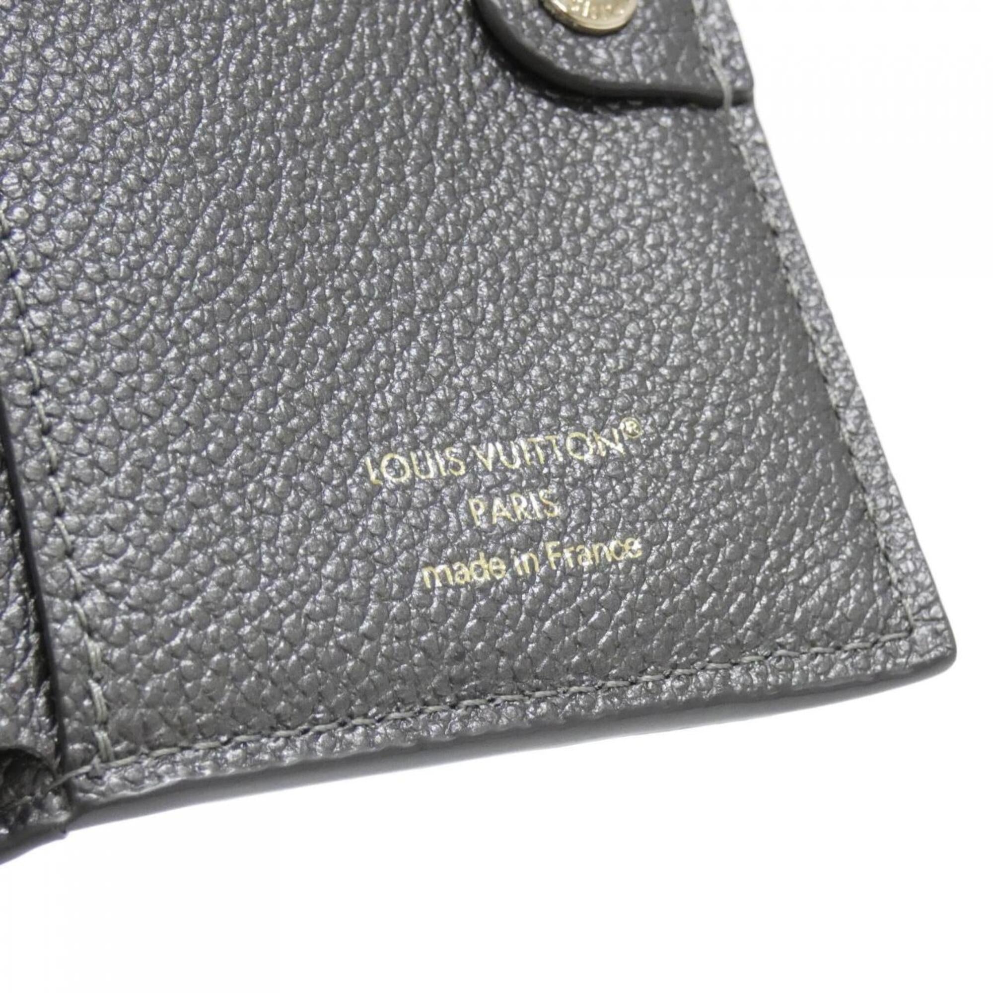 Louis Vuitton Monogram Empreinte Gunmetal Leather Wallet (Bi-Fold) (Pre-Owned)