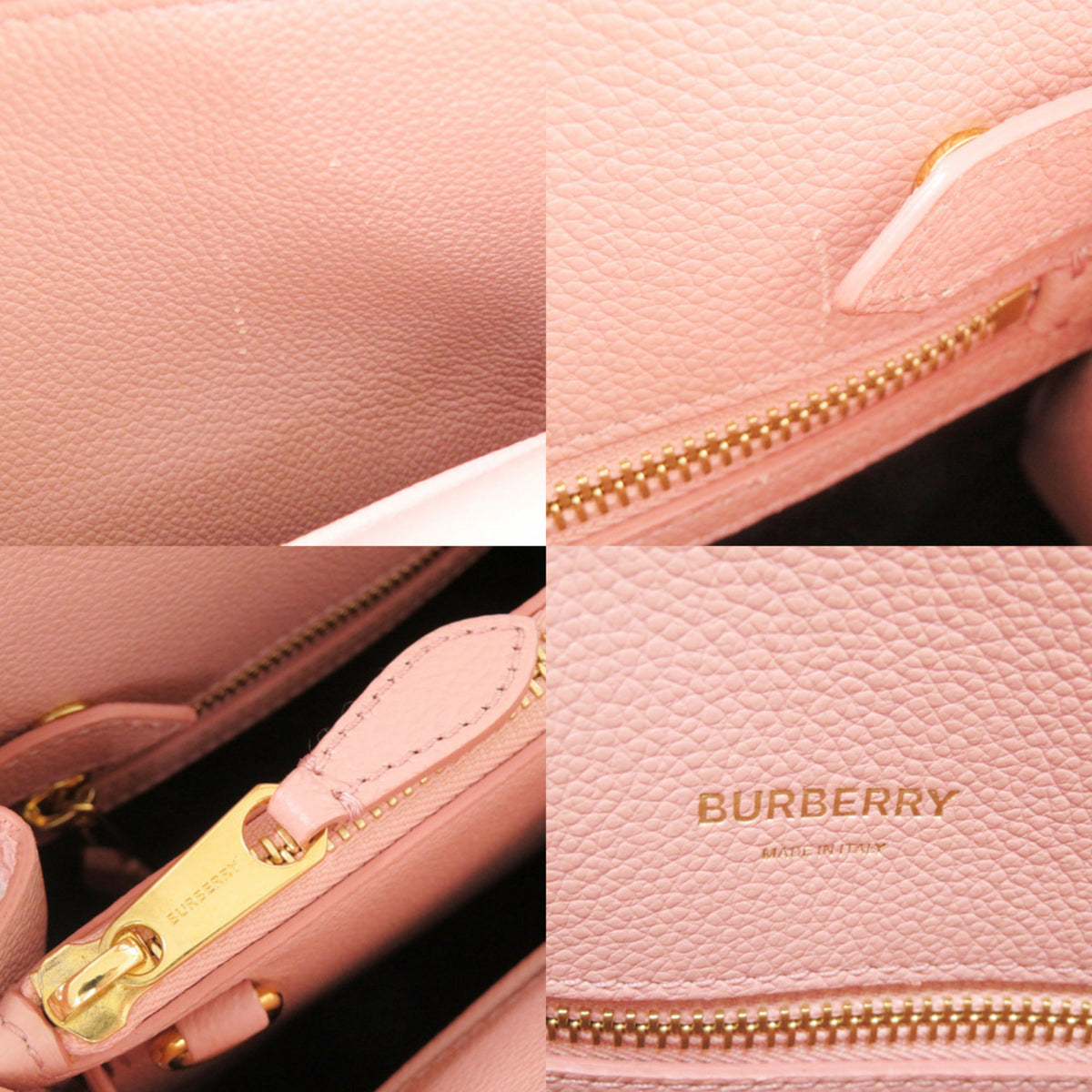 Burberry Pink Leather Handbag (Pre-Owned)