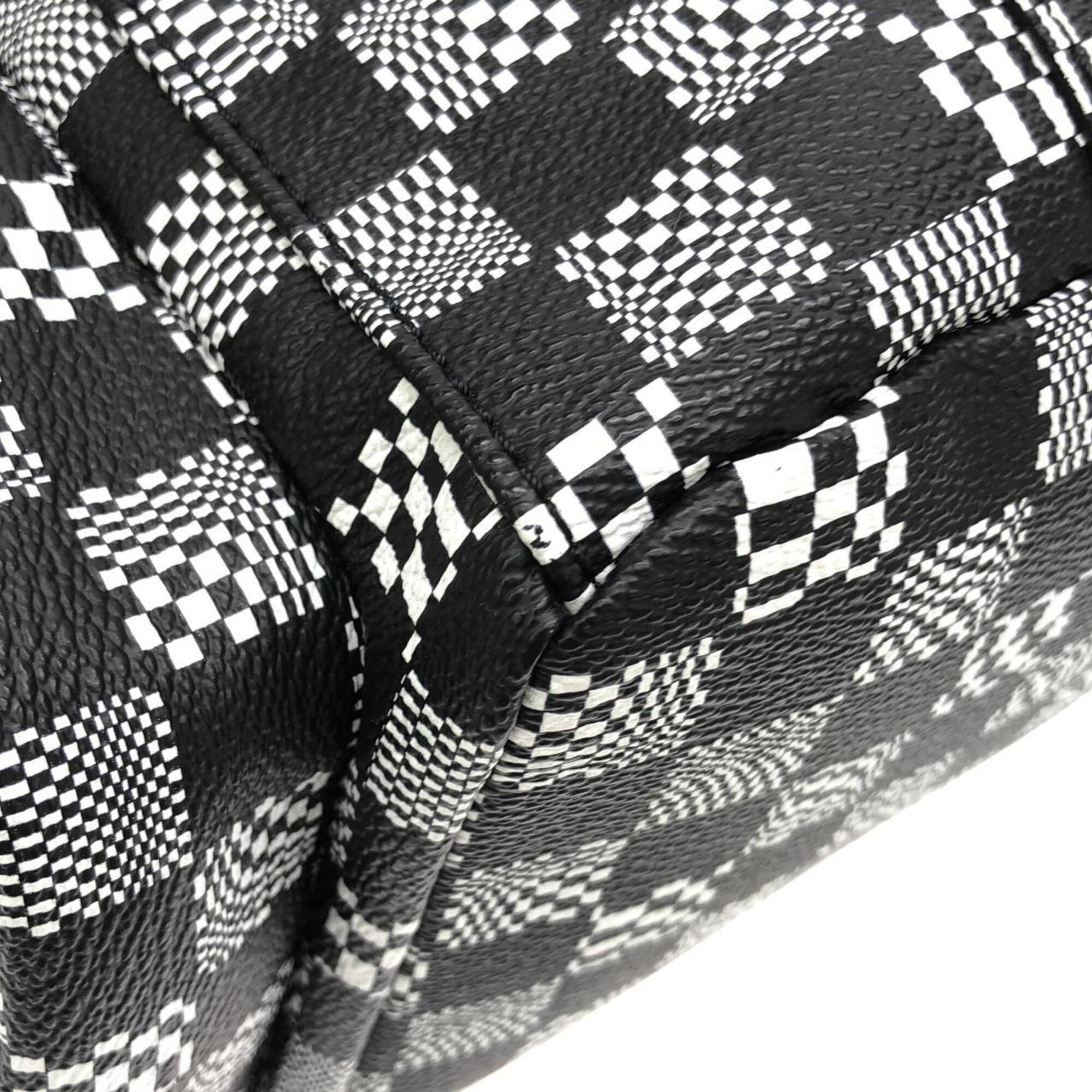 Louis Vuitton Black Coated Canvas Backpack (Pre-Owned)