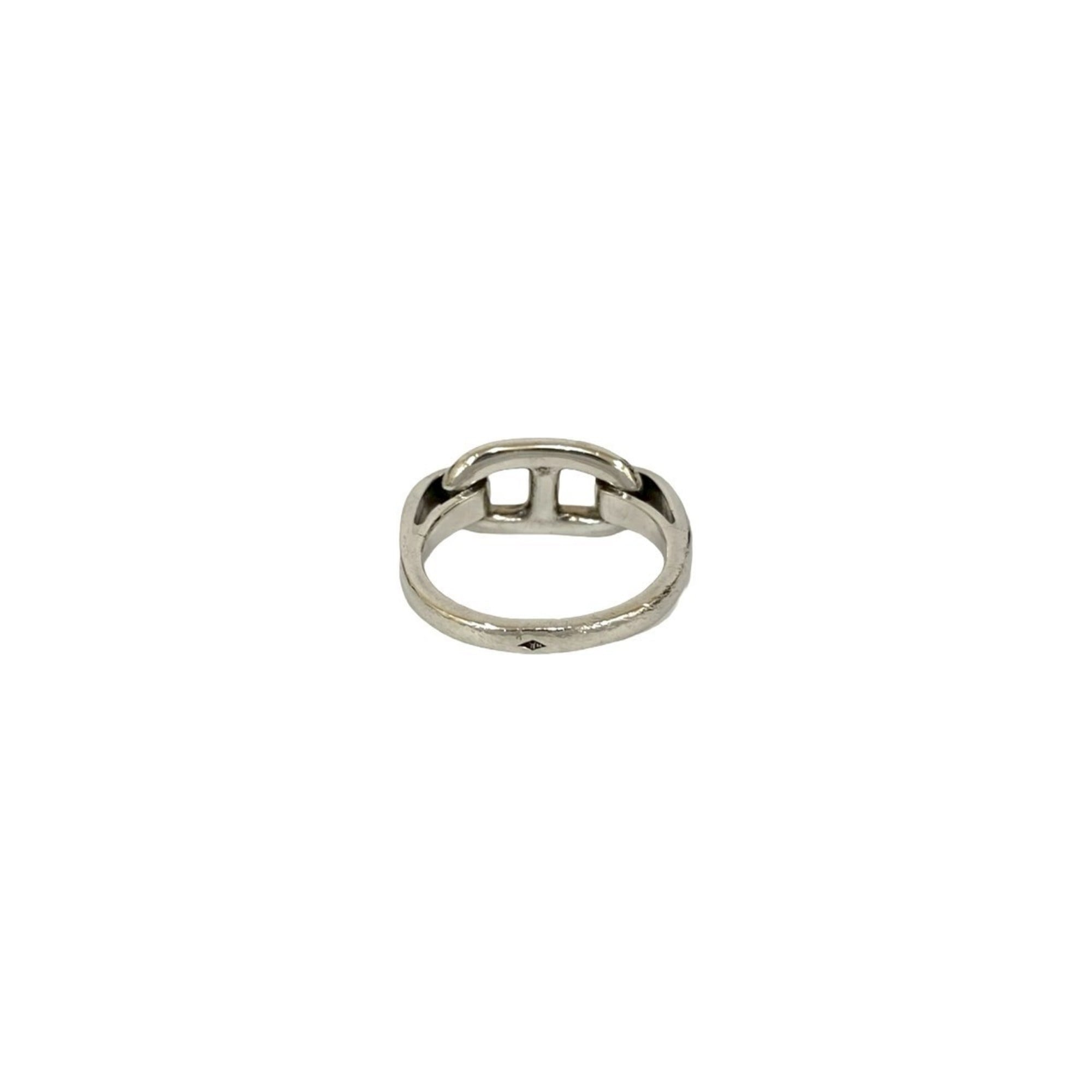 Hermes Silver Silver 925 Band Ring (Pre-Owned)