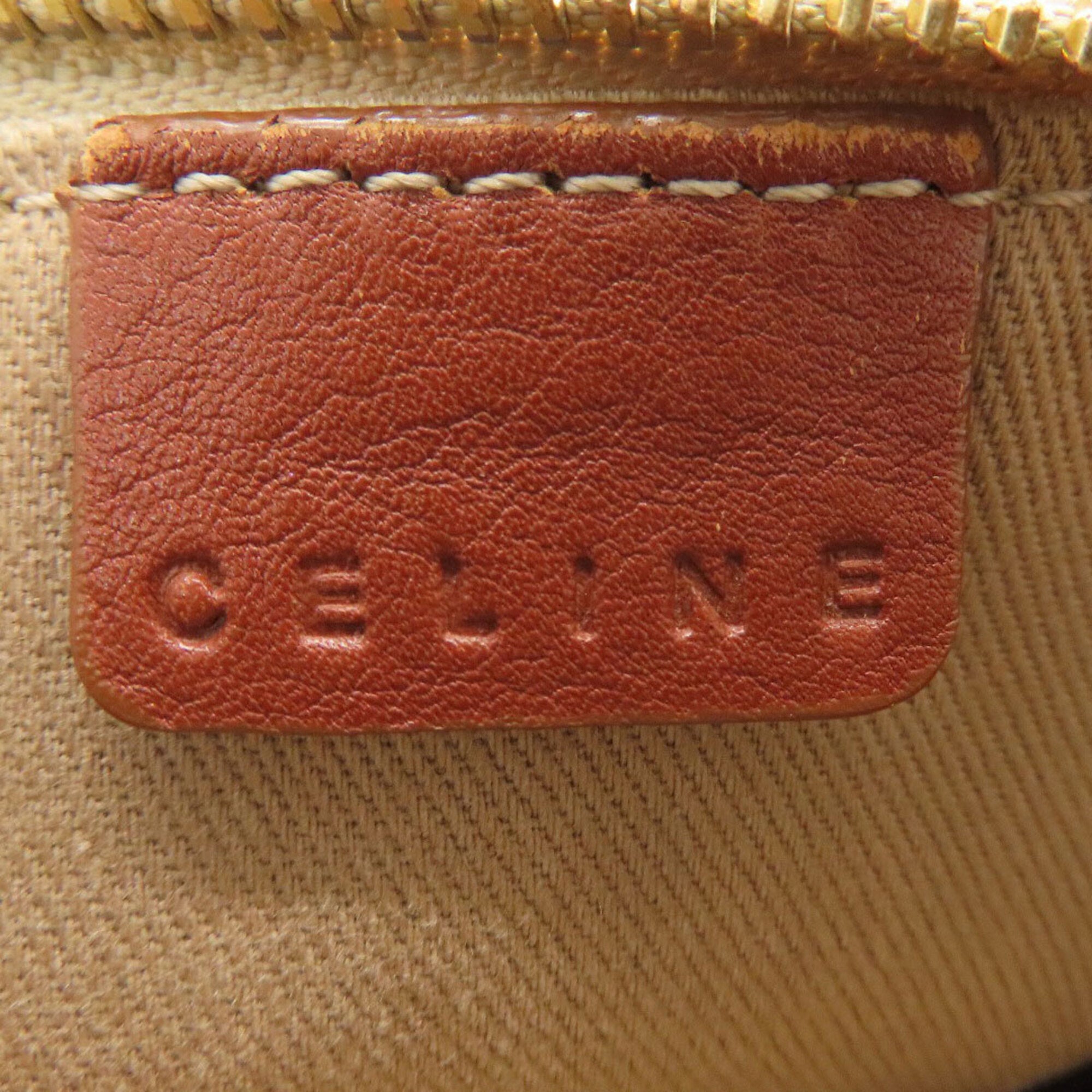 Celine Macadam Brown Canvas Handbag (Pre-Owned)
