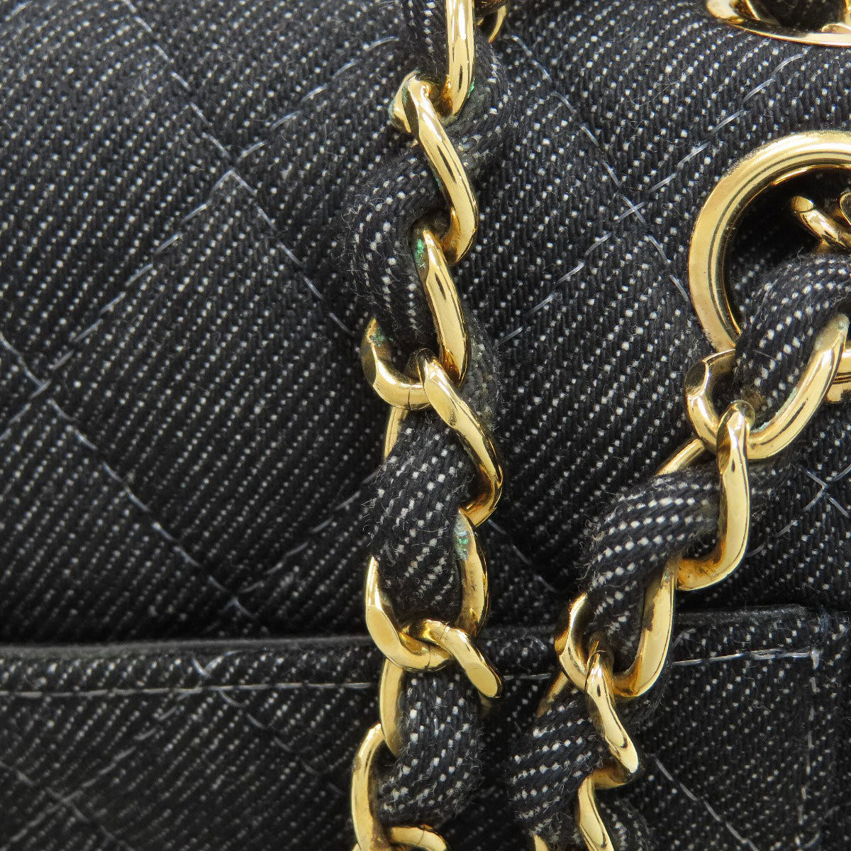 Chanel Black Denim Shoulder Bag (Pre-Owned)