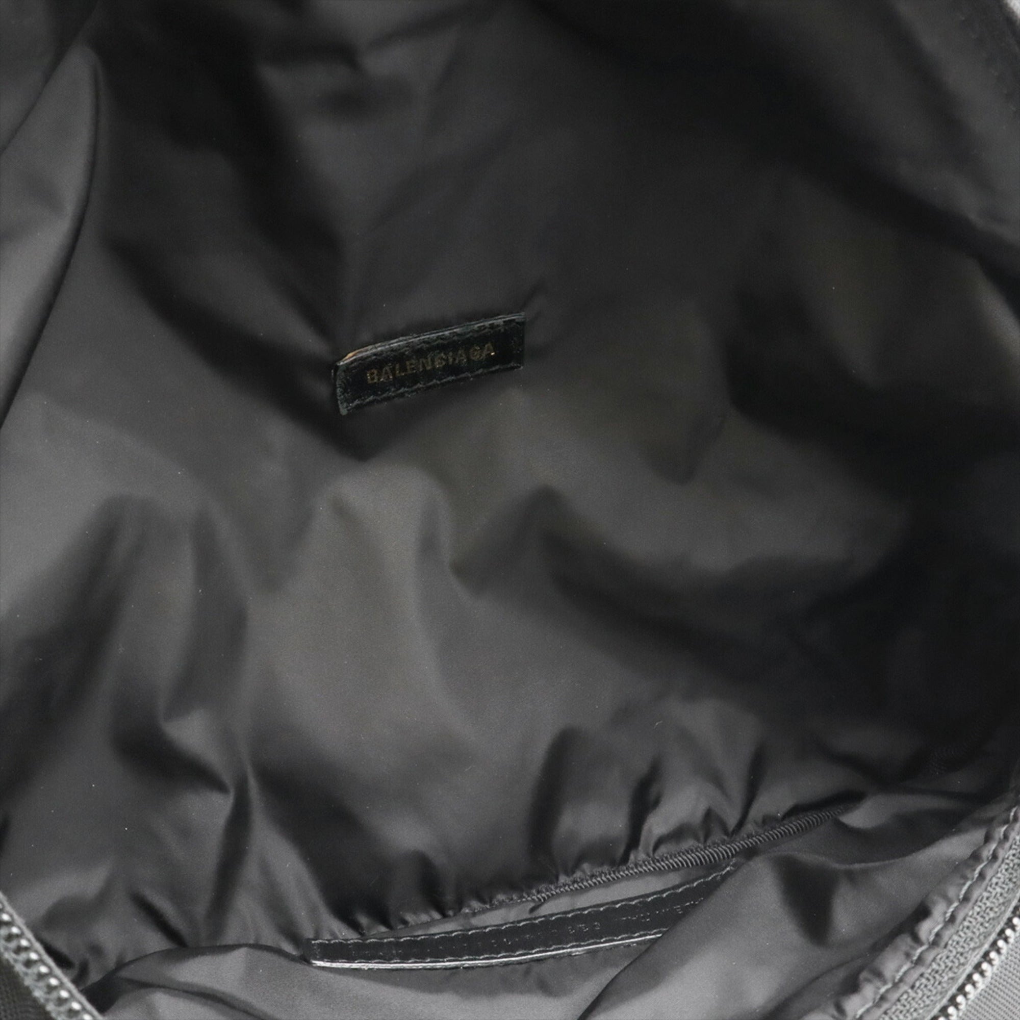 Balenciaga Black Navy Nylon Canvas Fanny Pack (Pre-Owned)