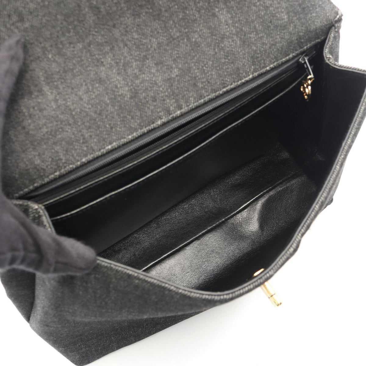 Chanel Black Denim Handbag (Pre-Owned)