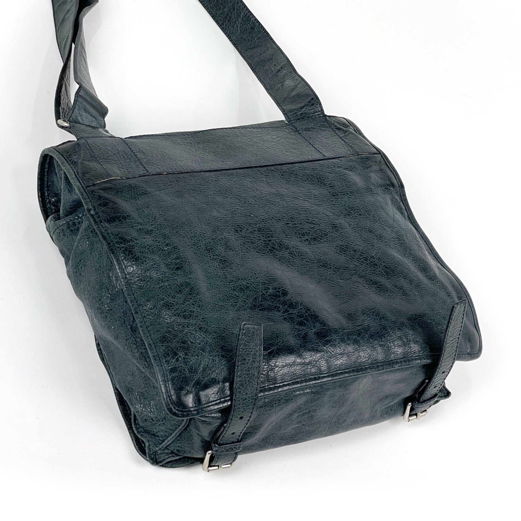Balenciaga Navy Leather Shoulder Bag (Pre-Owned)