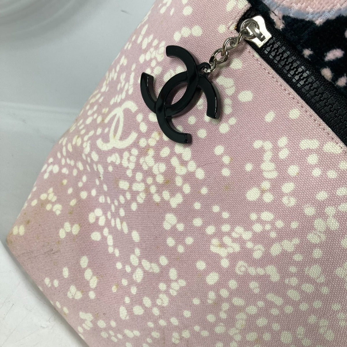 Chanel Pink Cotton Shoulder Bag (Pre-Owned)