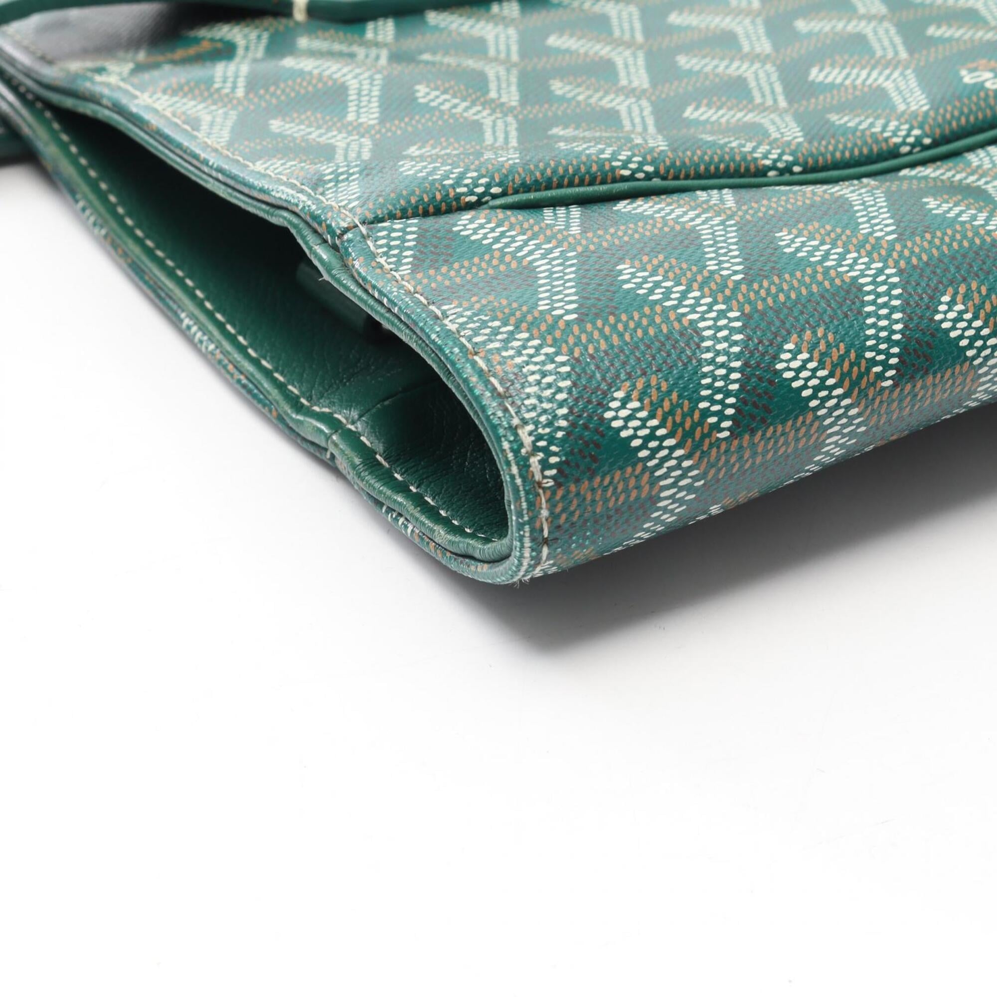 Goyard Green Multi-Color Coated Canvas Handbag Tote Bag (Pre-Owned)