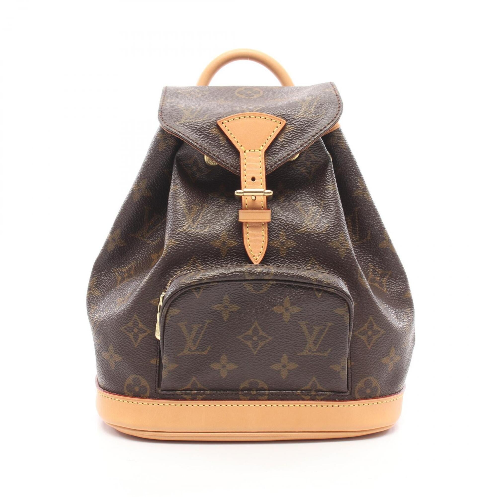 Louis Vuitton Brown Monogram Monogram Leather Backpack Handbag (Pre-Owned)