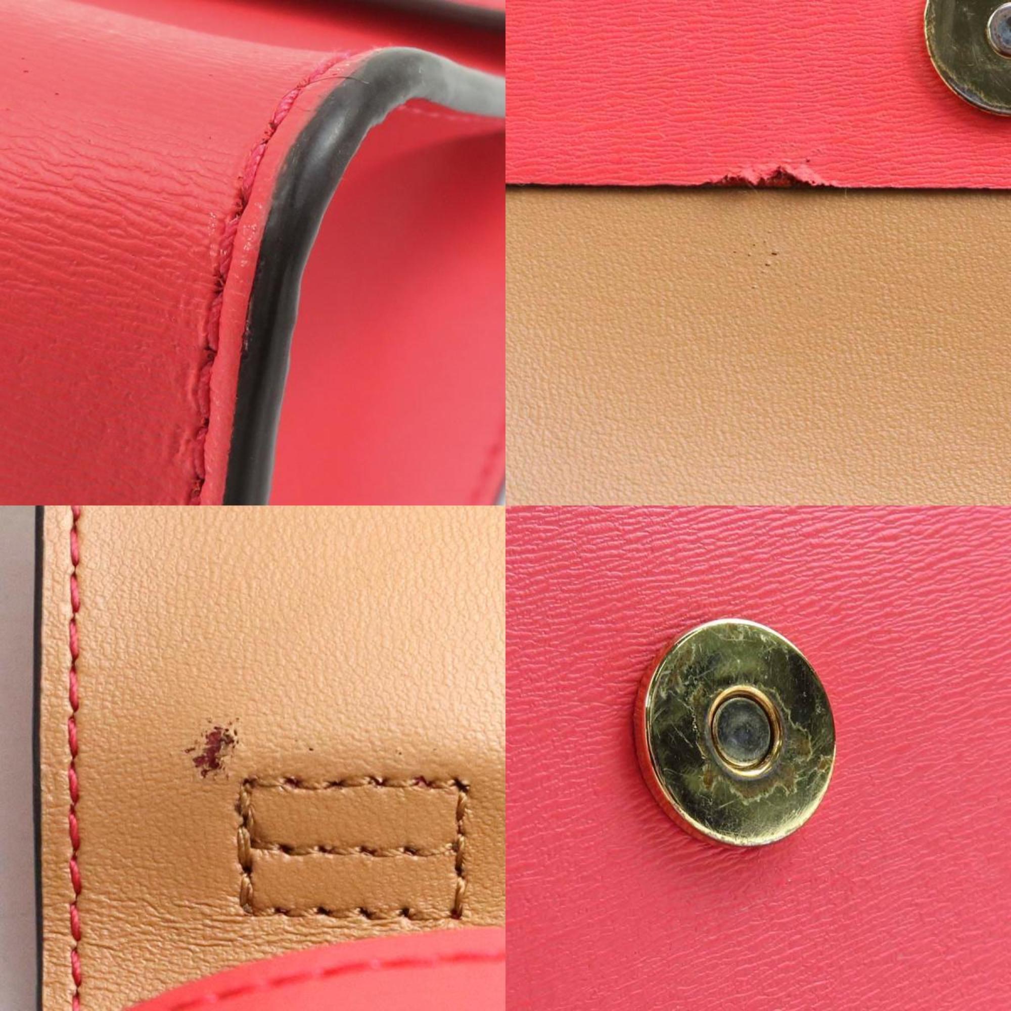 Tory Burch Pink Leather Handbag Shoulder Bag (Pre-Owned)