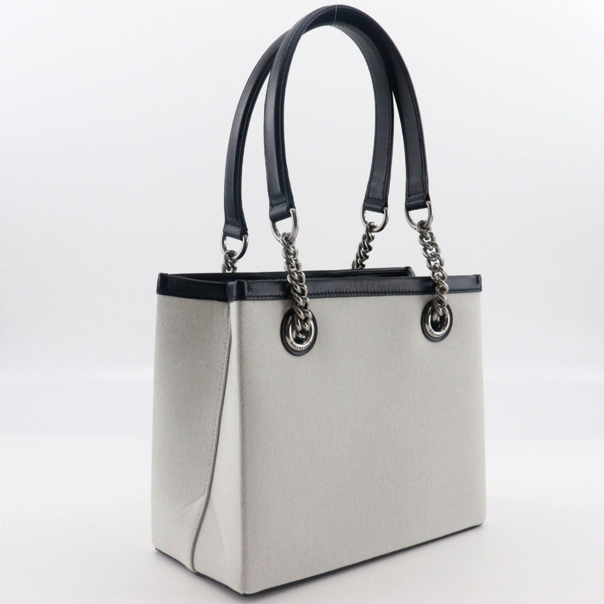 Balenciaga Light Gray Nylon Canvas Tote Bag (Pre-Owned)