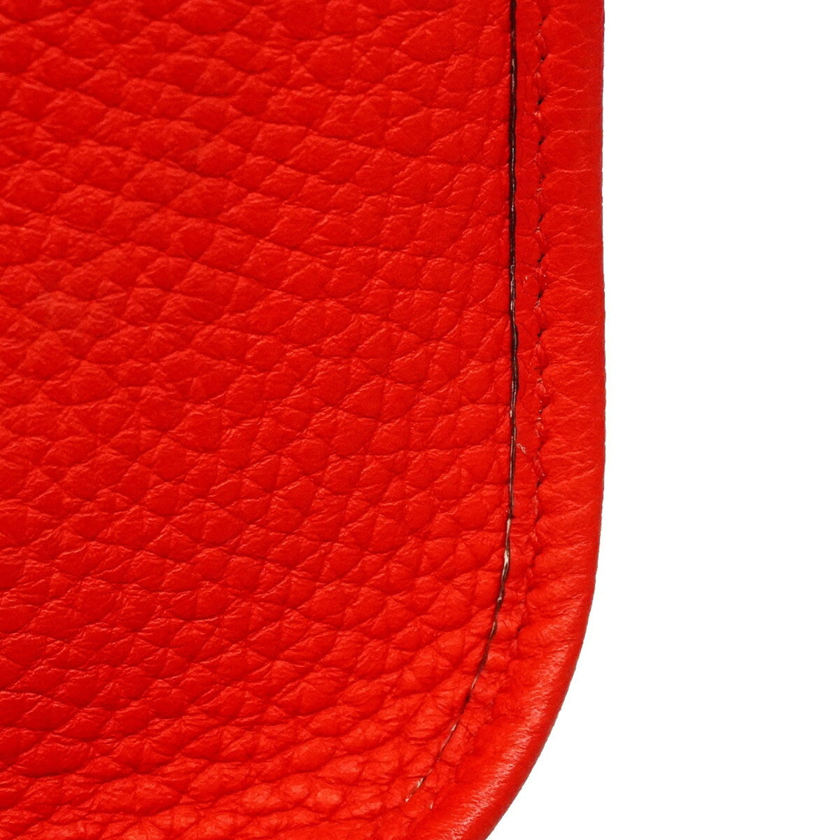 Hermes Red Color Taurillon Clemence Leather Shoulder Bag (Pre-Owned)