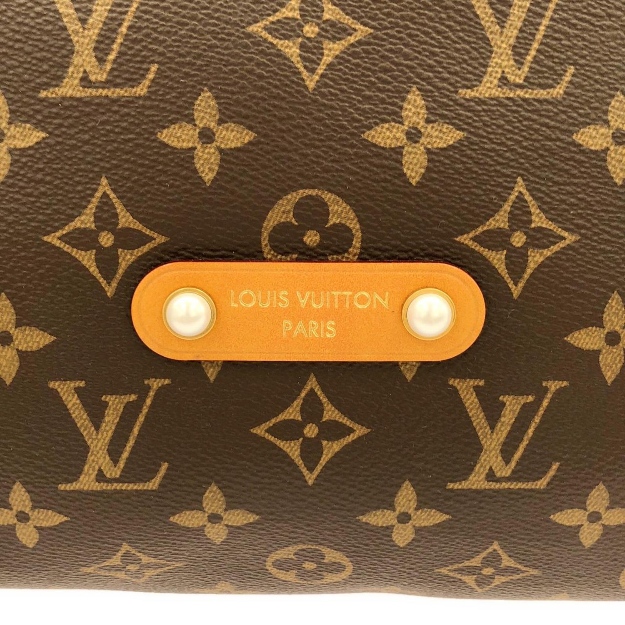 Louis Vuitton Marron Coated Canvas Shoulder Bag (Pre-Owned)