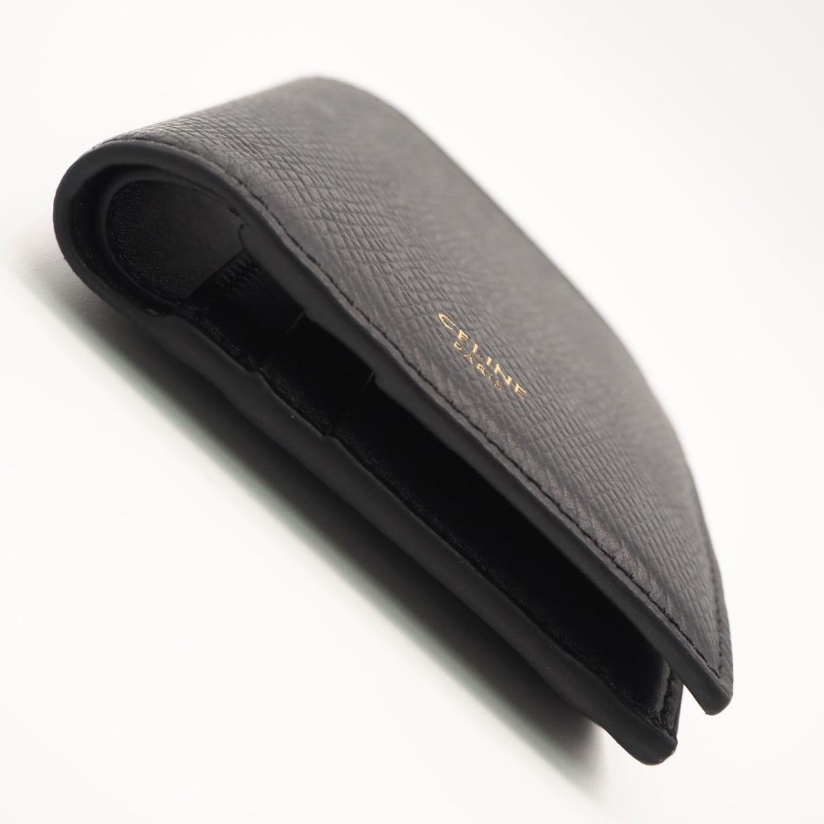 Celine Black Leather Wallet (Bi-Fold) (Pre-Owned)