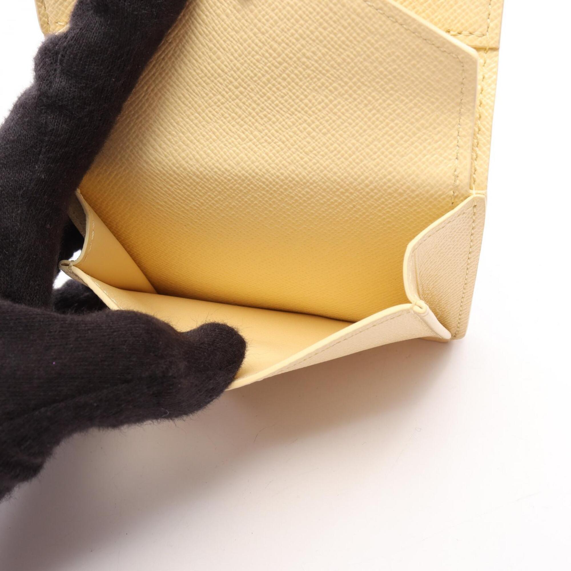 Louis Vuitton Multi-Color White Yellow Coated Canvas Wallet (Bi-Fold) (Pre-Owned)
