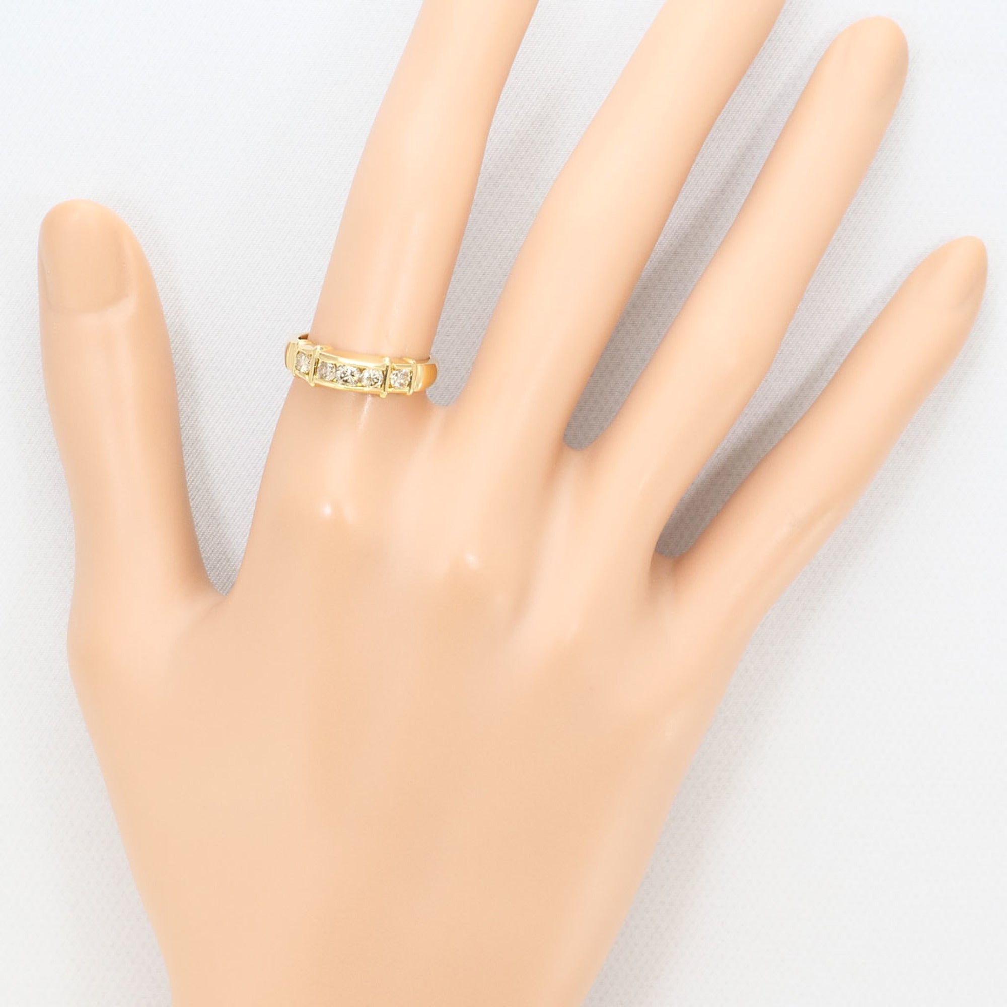 Unbranded Brown Yellow Gold Yellow Gold (18K) Band Ring (Pre-Owned)