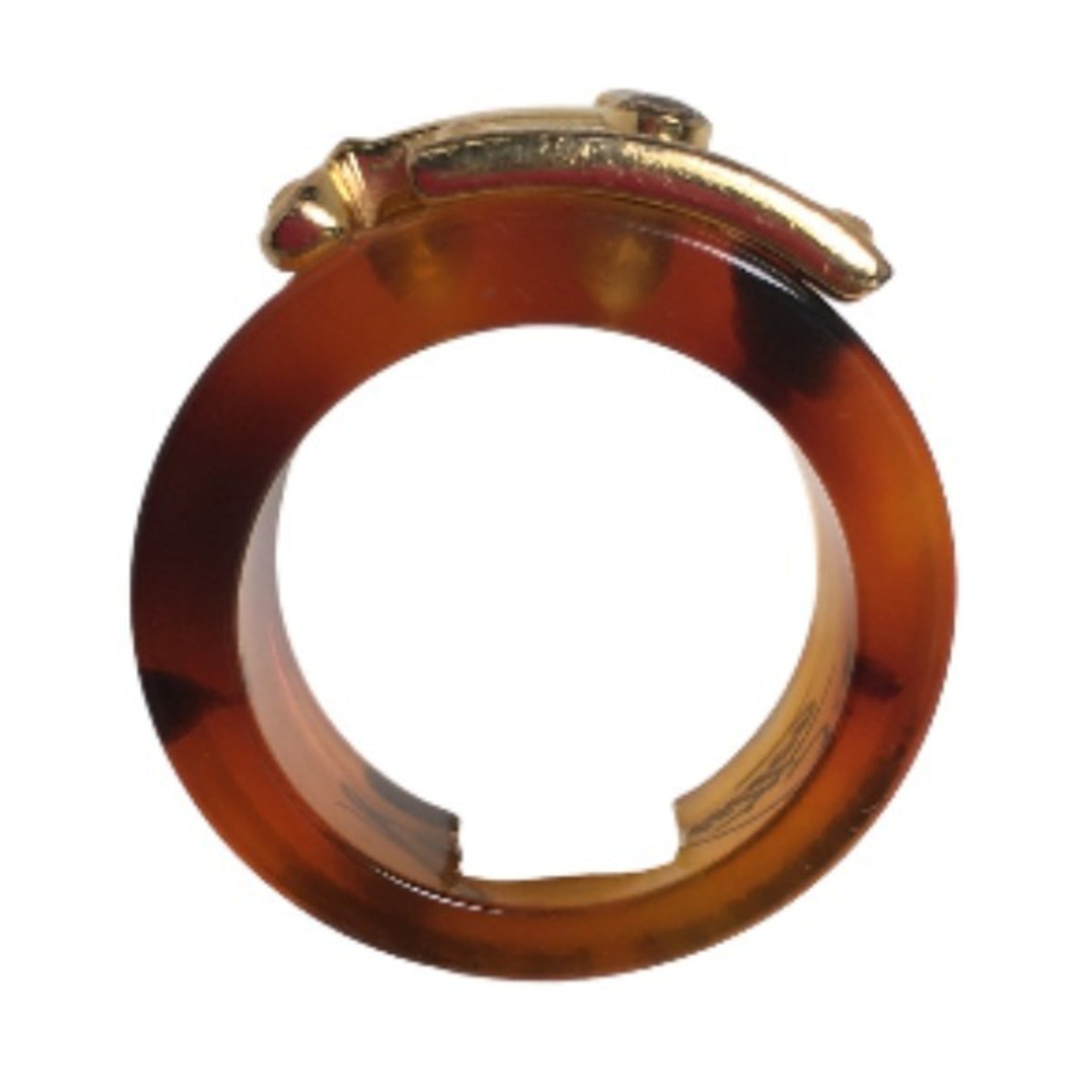 Louis Vuitton Metal Plastic Band Ring (Pre-Owned)