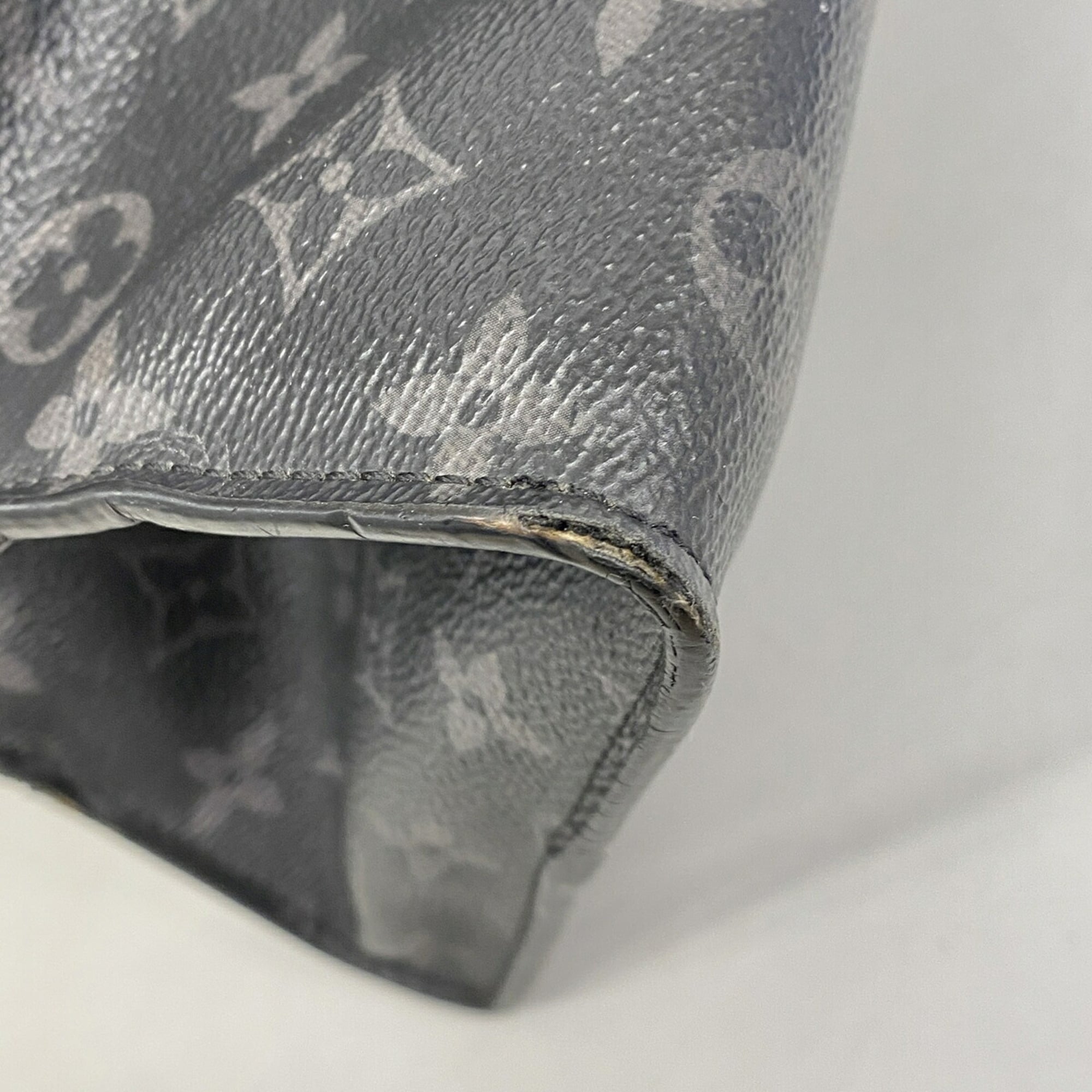 Louis Vuitton Black Gray Tote Bag (Pre-Owned)