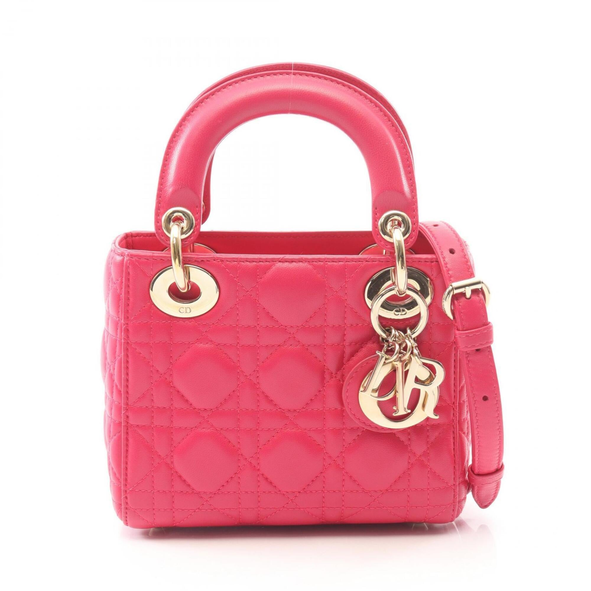 Christian Dior Pink Leather Handbag (Pre-Owned)
