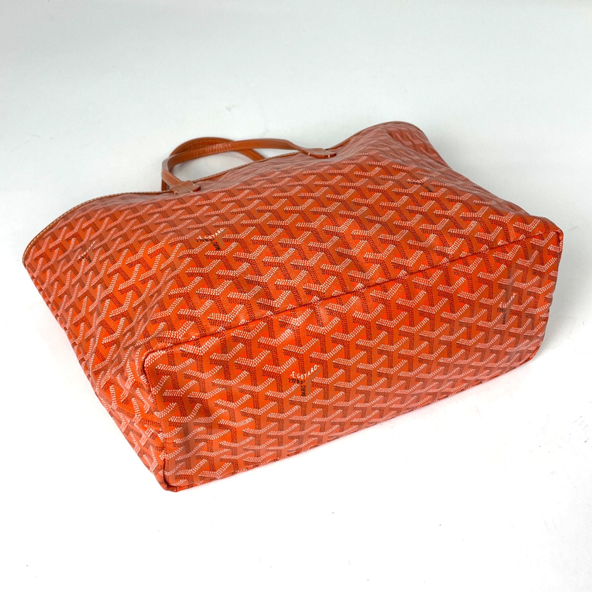 Goyard Orange Coated Canvas Leather Tote Bag (Pre-Owned)