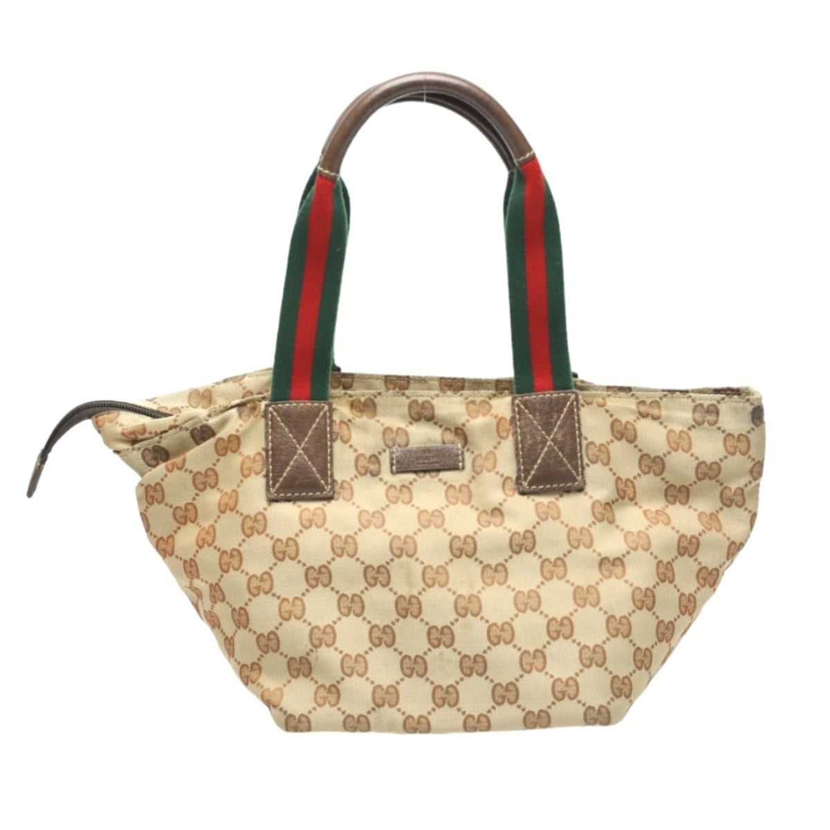 Gucci Gg Canvas Beige Gg Canvas Handbag Tote Bag (Pre-Owned)