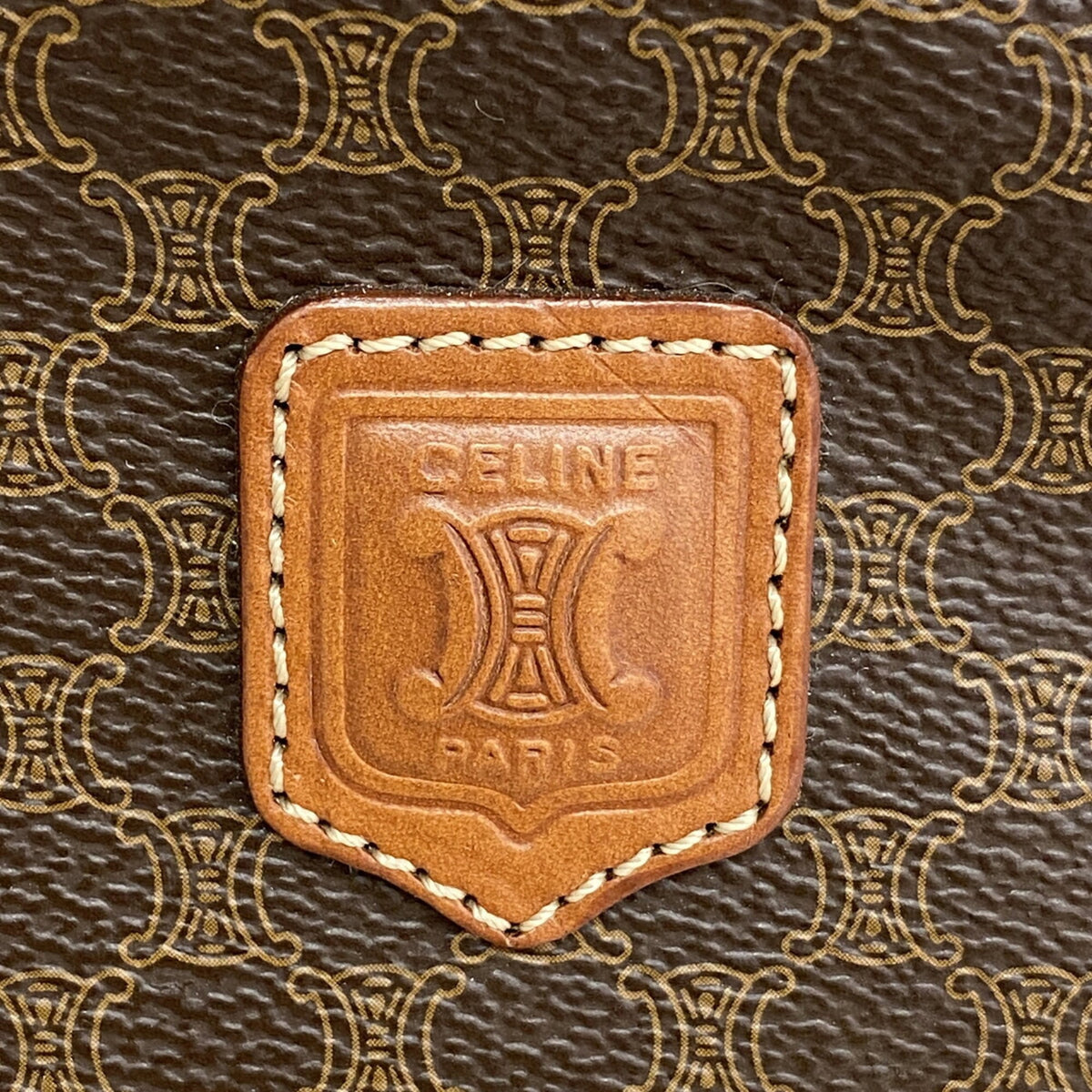 Celine Brown Pvc Pouch (Pre-Owned)
